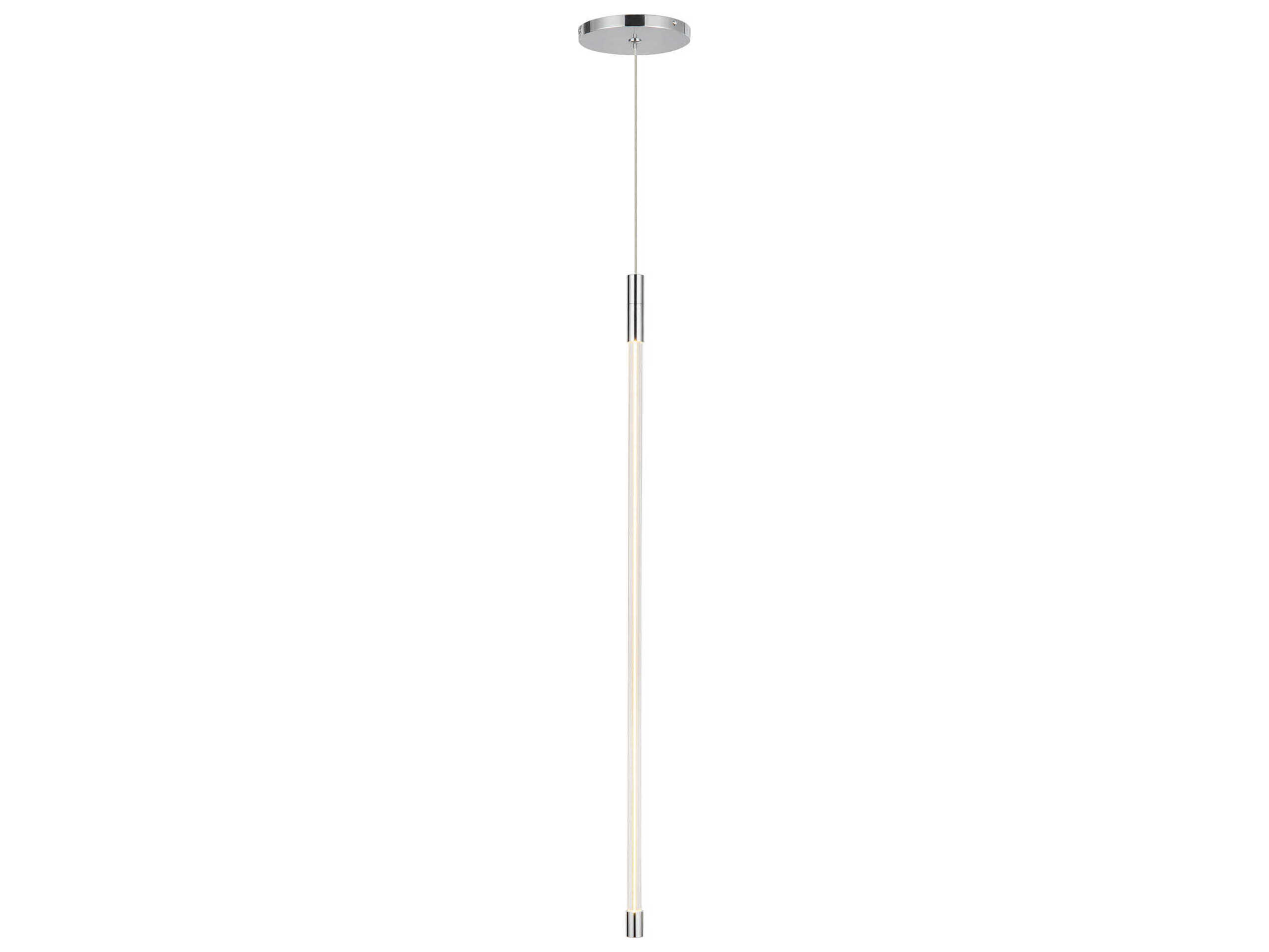 Kuzco Lighting Motif Chrome Linear Mini Pendant