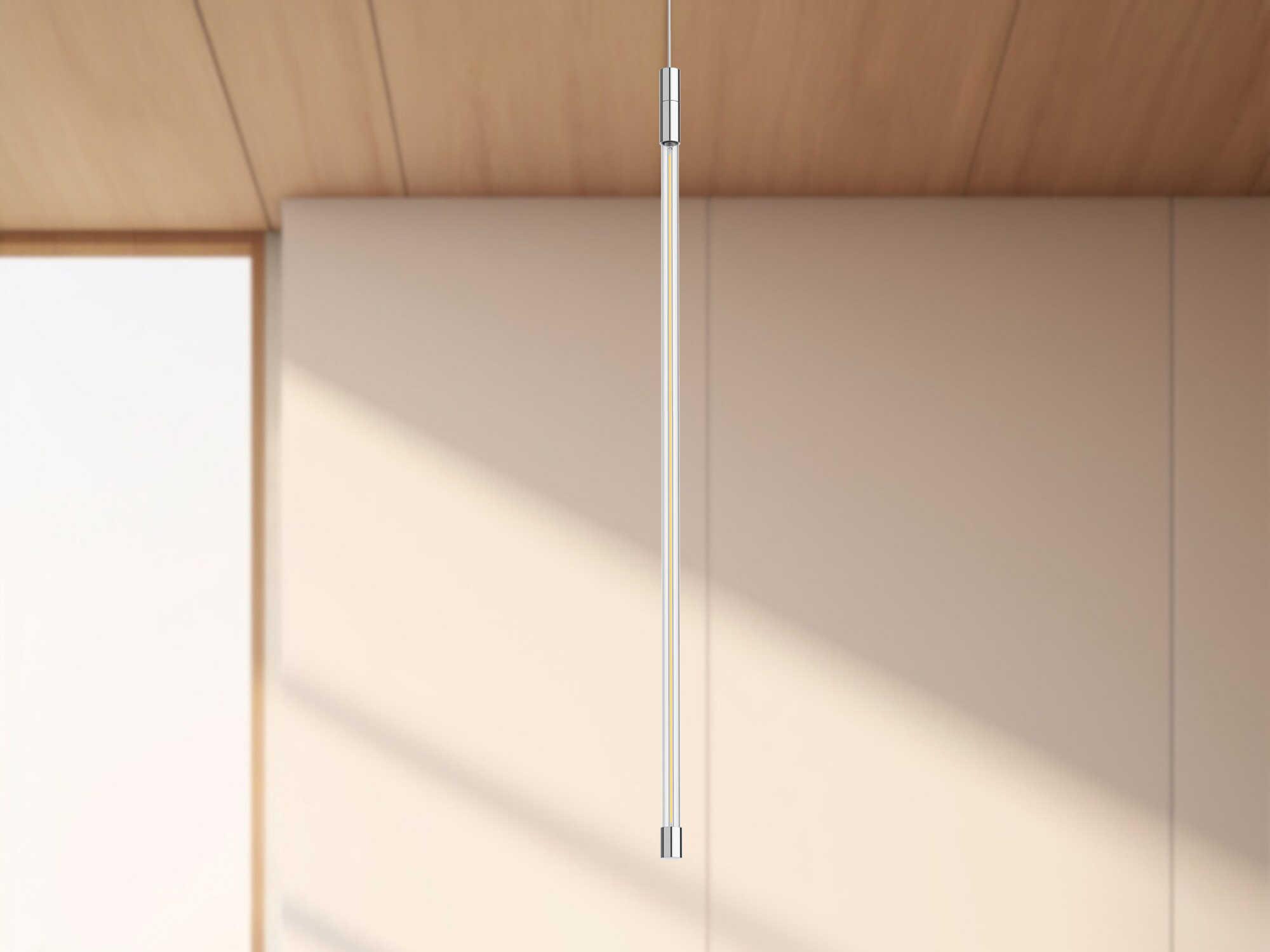 Kuzco Lighting Motif Chrome Linear Mini Pendant