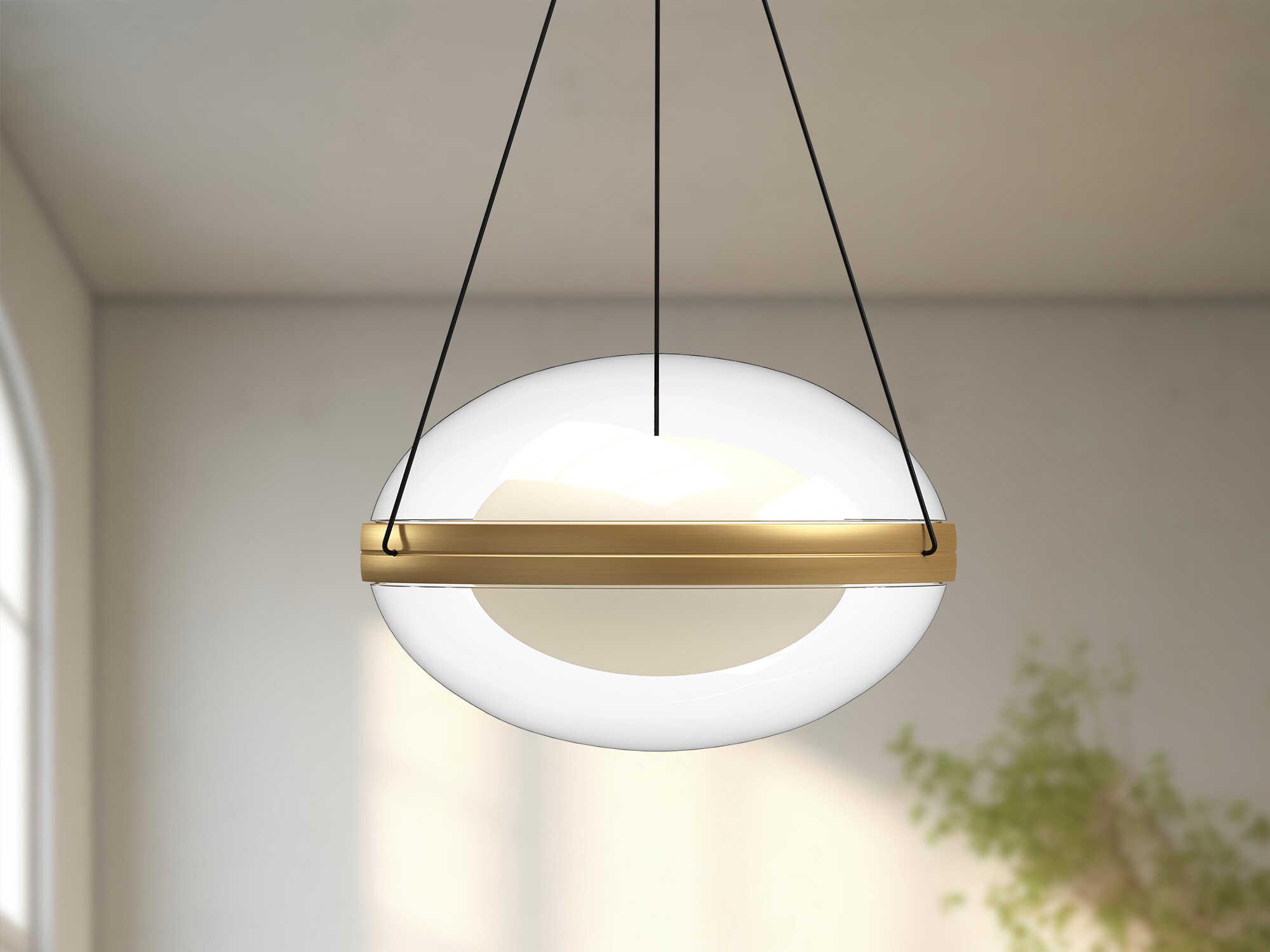 Kuzco Lighting Virgo Brushed Gold Globe Mini Pendant