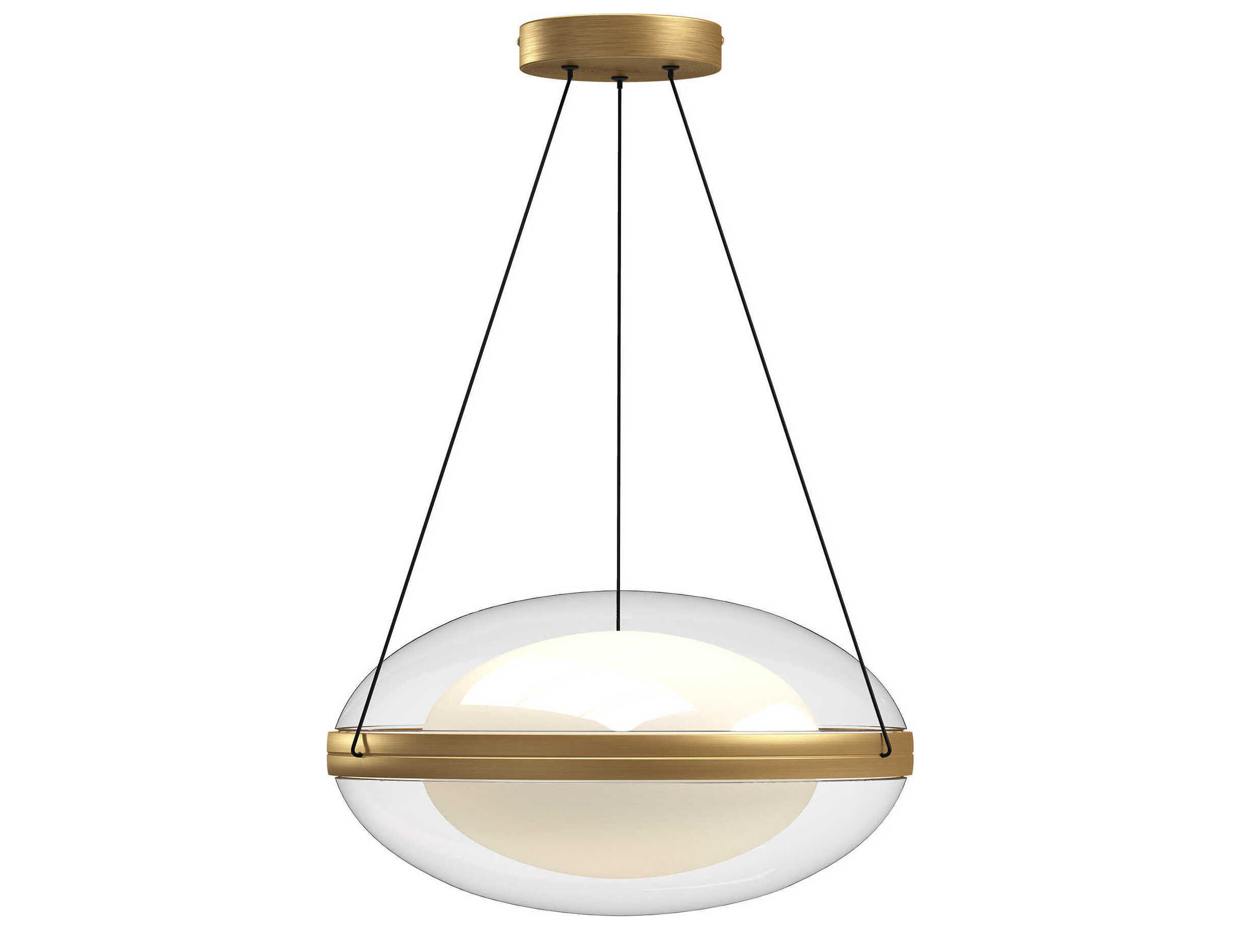 Kuzco Lighting Virgo Brushed Gold Globe Pendant