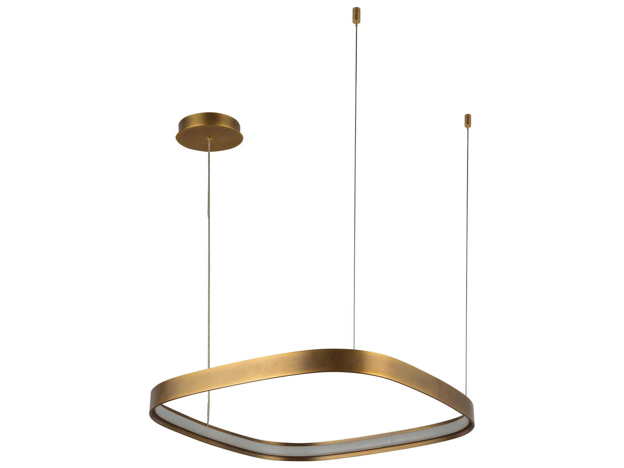 Kuzco Lighting Yukon Vintage Brass Pendant