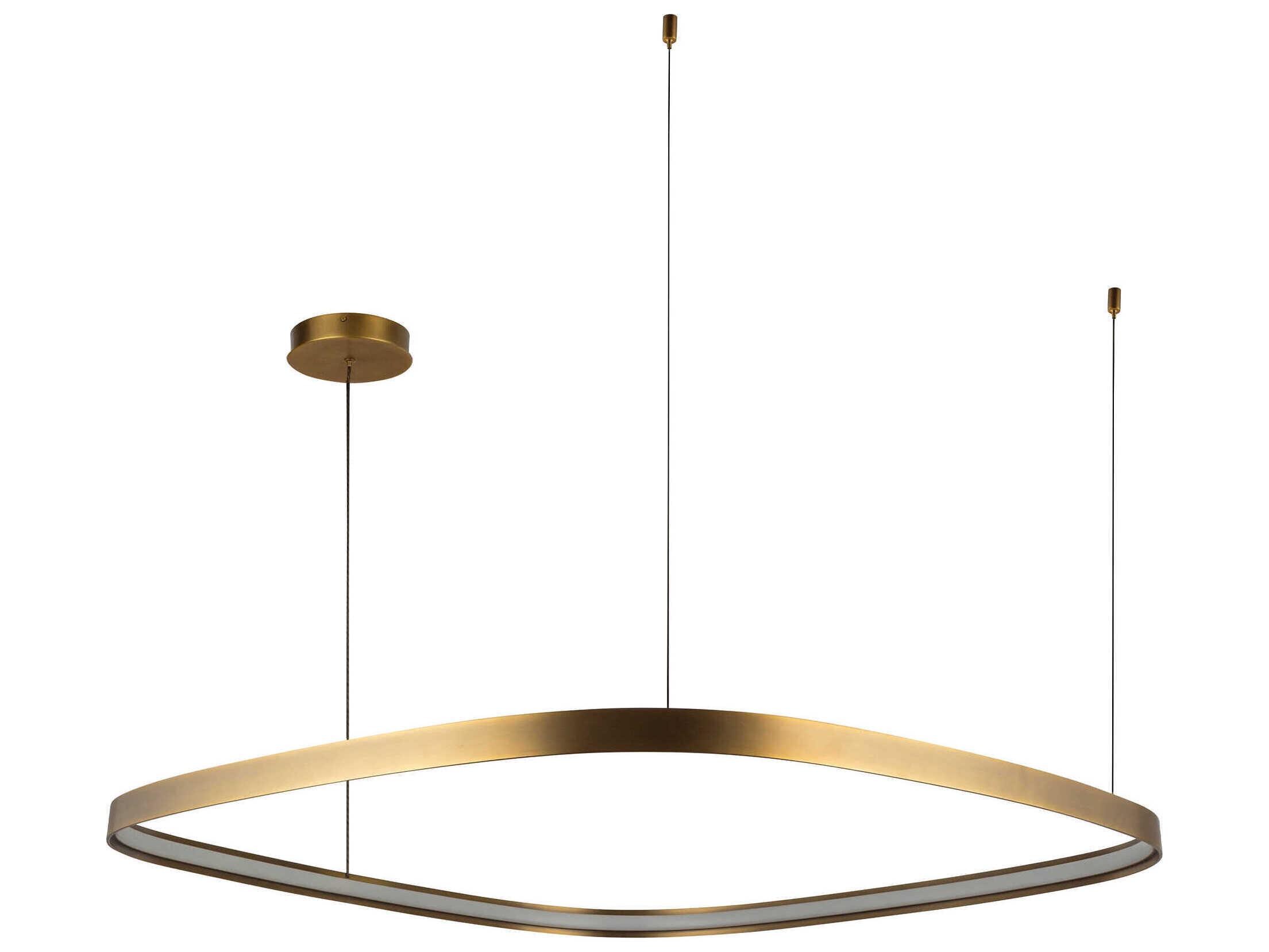 Kuzco Lighting Yukon Vintage Brass Pendant