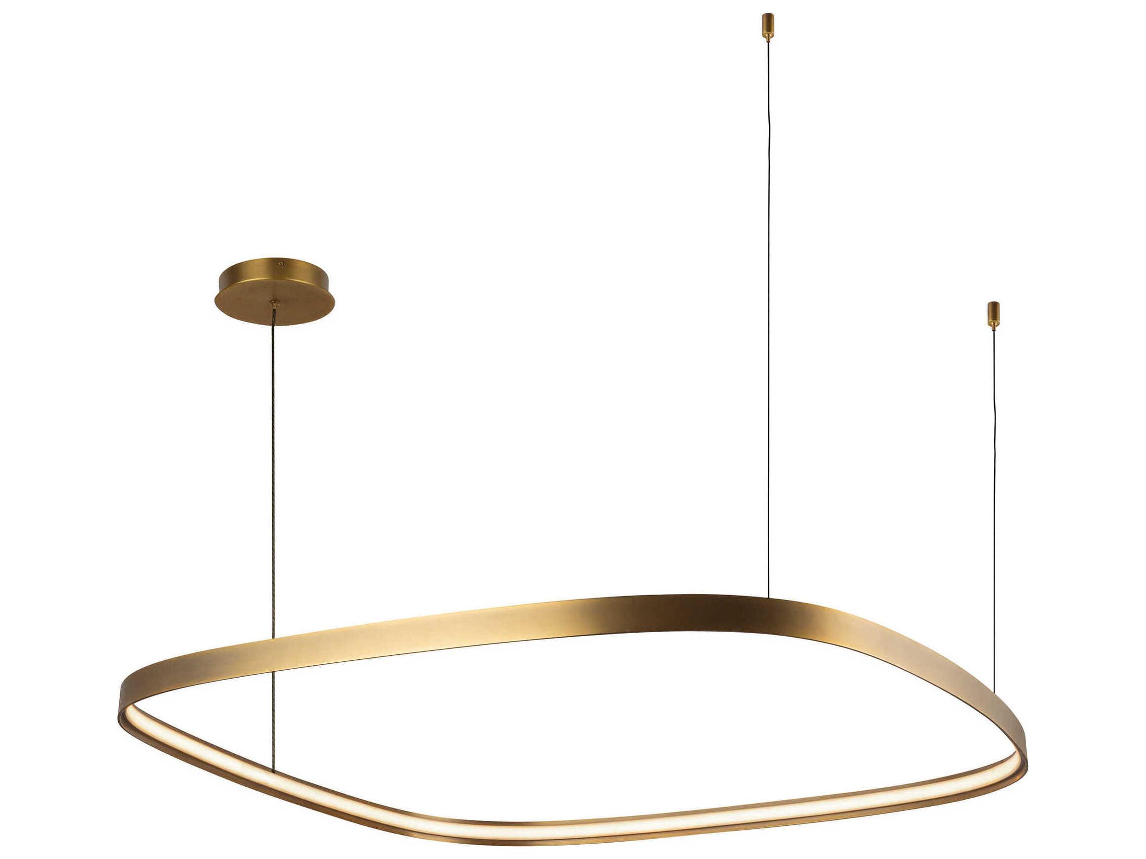 Kuzco Lighting Yukon Vintage Brass Pendant