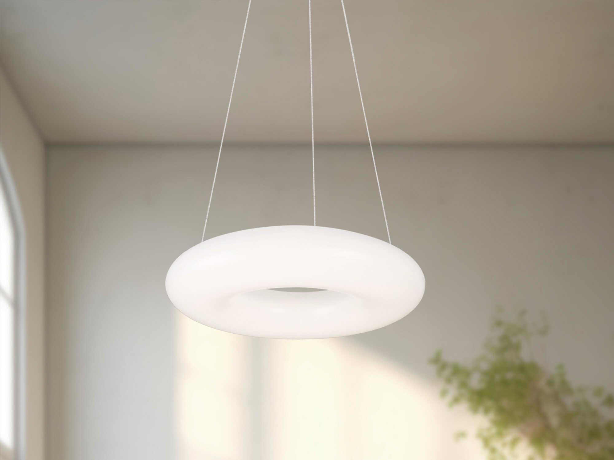 Kuzco Lighting Cumulus White Round Mini Pendant