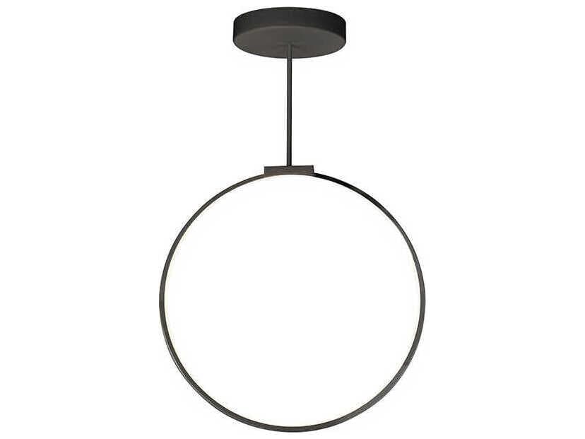 Kuzco Lighting Cirque Black Round Island Pendant