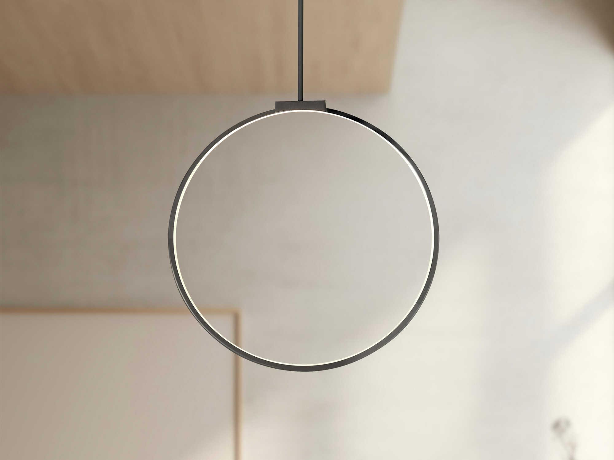 Kuzco Lighting Cirque Black Round Island Pendant