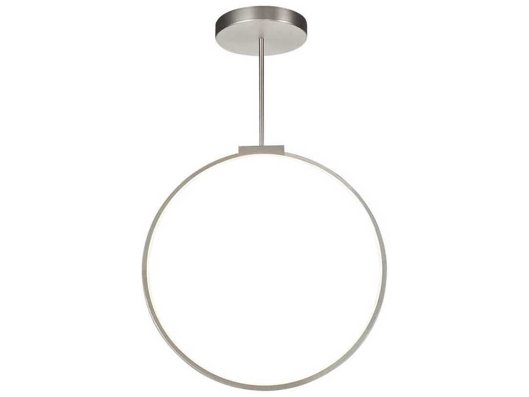 Kuzco Lighting Cirque Brushed Nickel Round Island Pendant