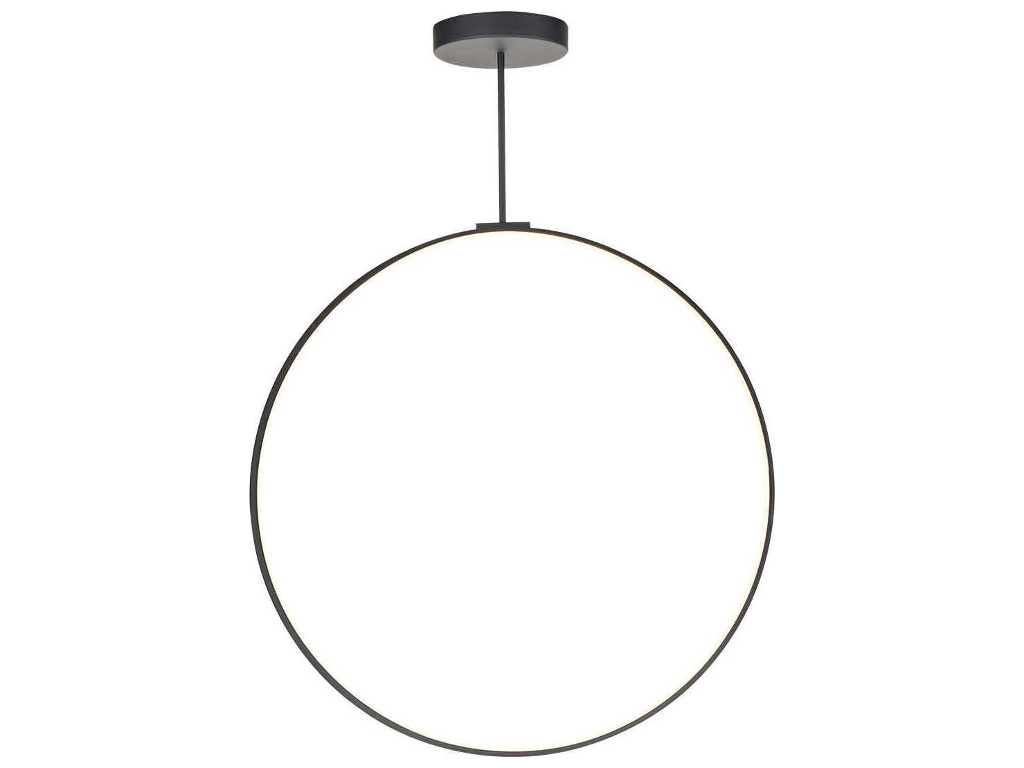 Kuzco Lighting Cirque Black Round Island Pendant