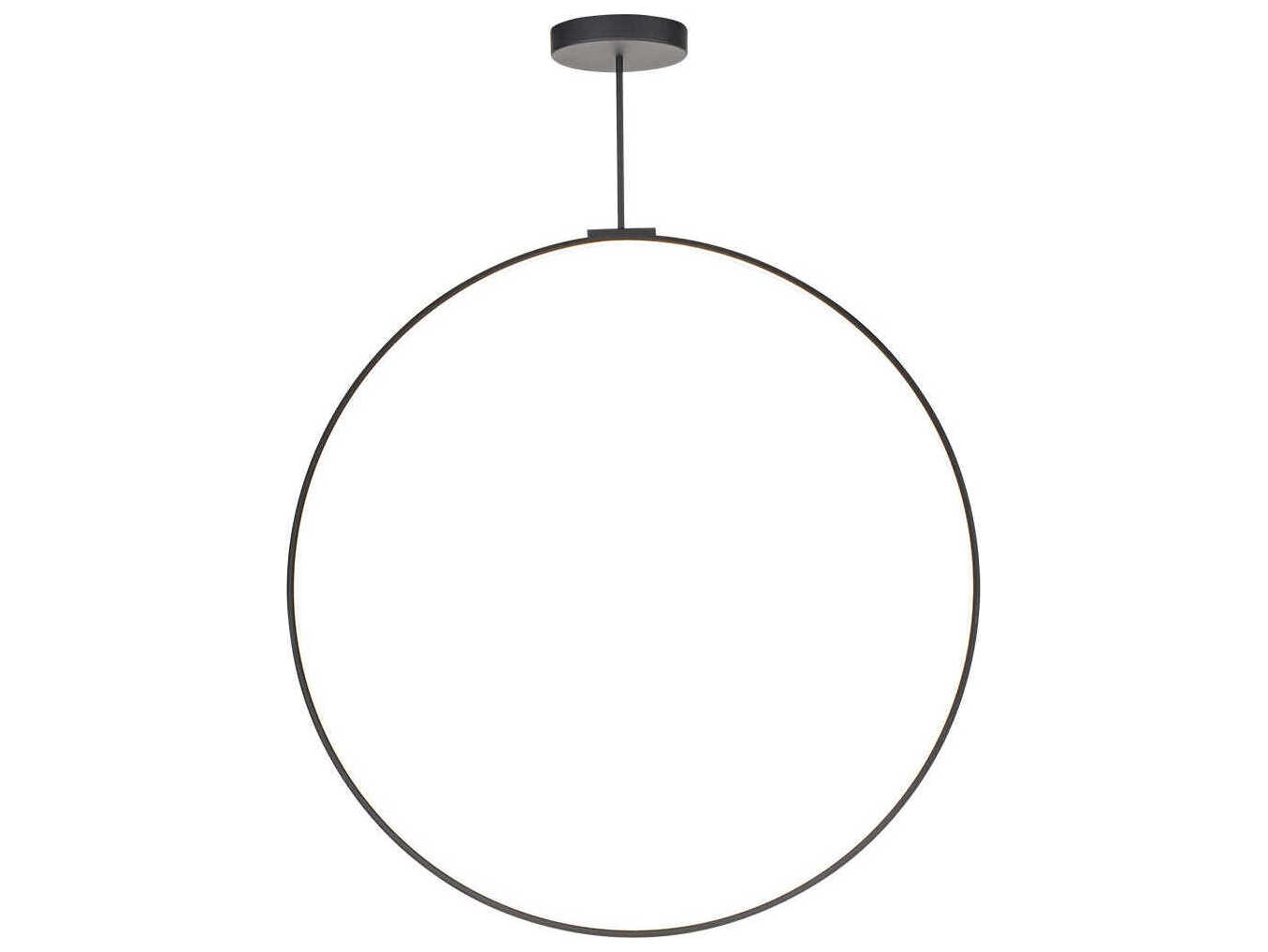 Kuzco Lighting Cirque Black Round Island Pendant