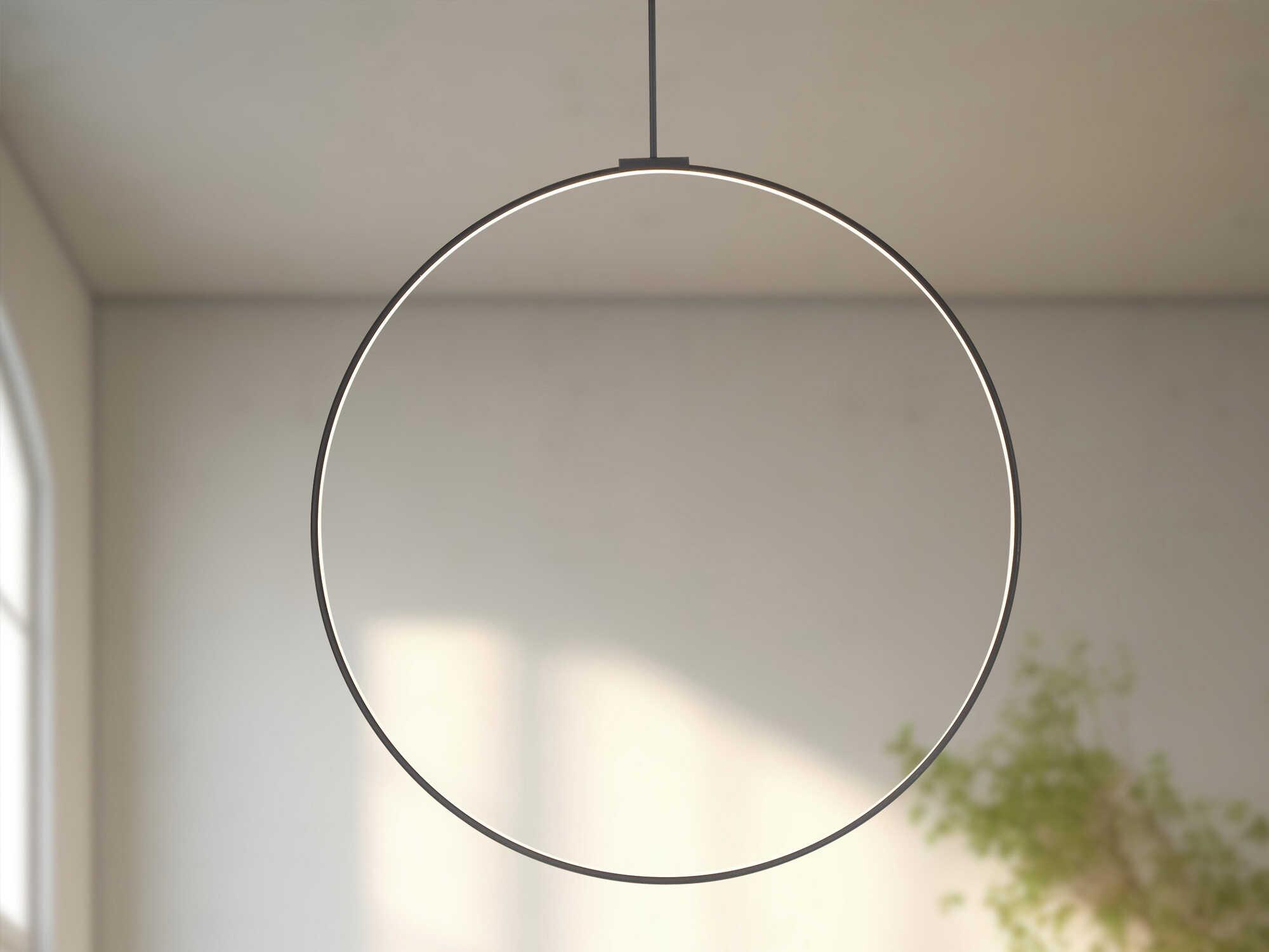 Kuzco Lighting Cirque Black Round Island Pendant