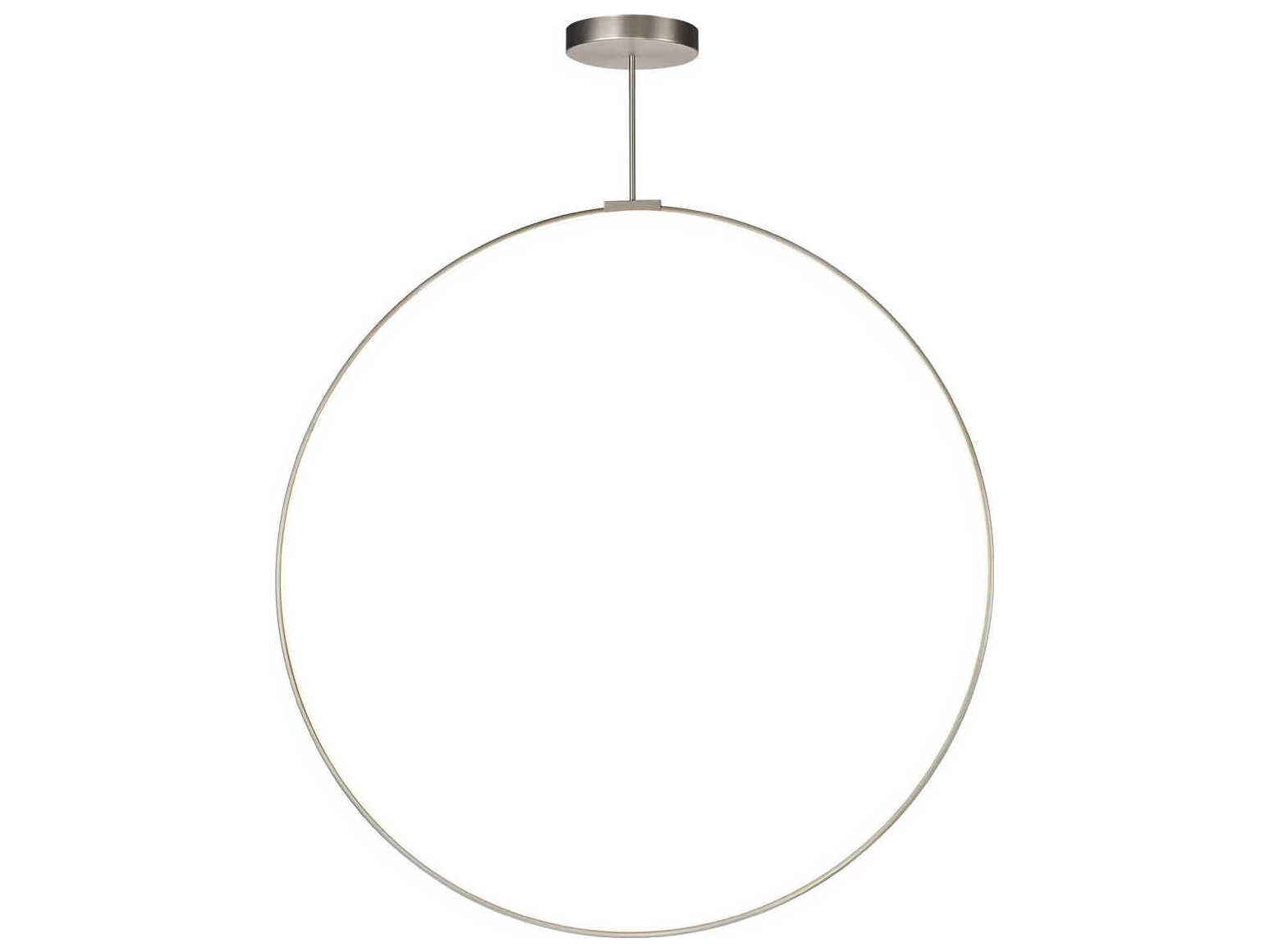 Kuzco Lighting Cirque Brushed Nickel Round Island Pendant