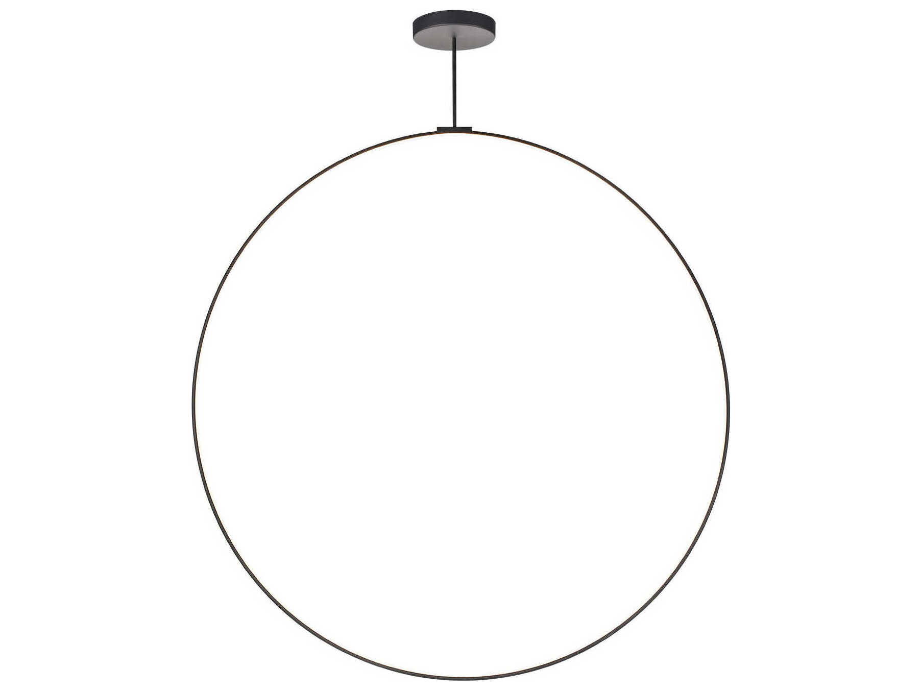 Kuzco Lighting Cirque Black Round Island Pendant
