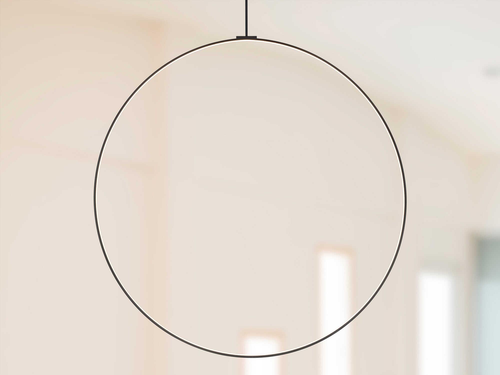 Kuzco Lighting Cirque Black Round Island Pendant