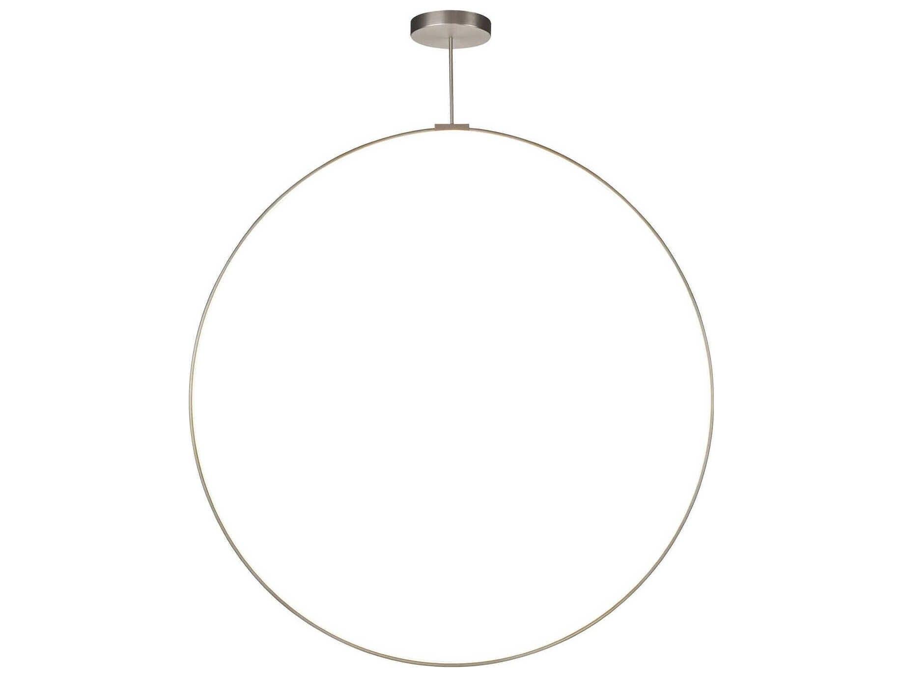 Kuzco Lighting Cirque Brushed Nickel Round Island Pendant