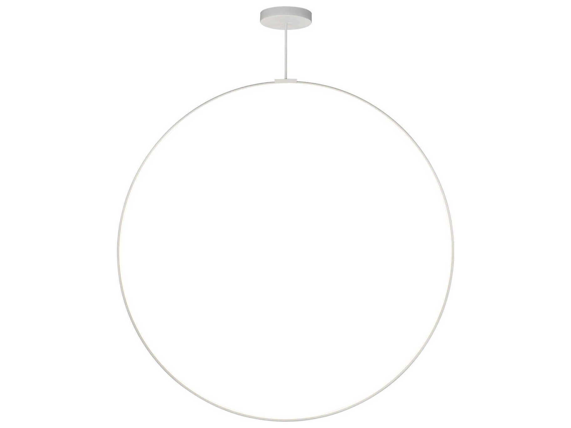 Kuzco Lighting Cirque White Round Island Pendant