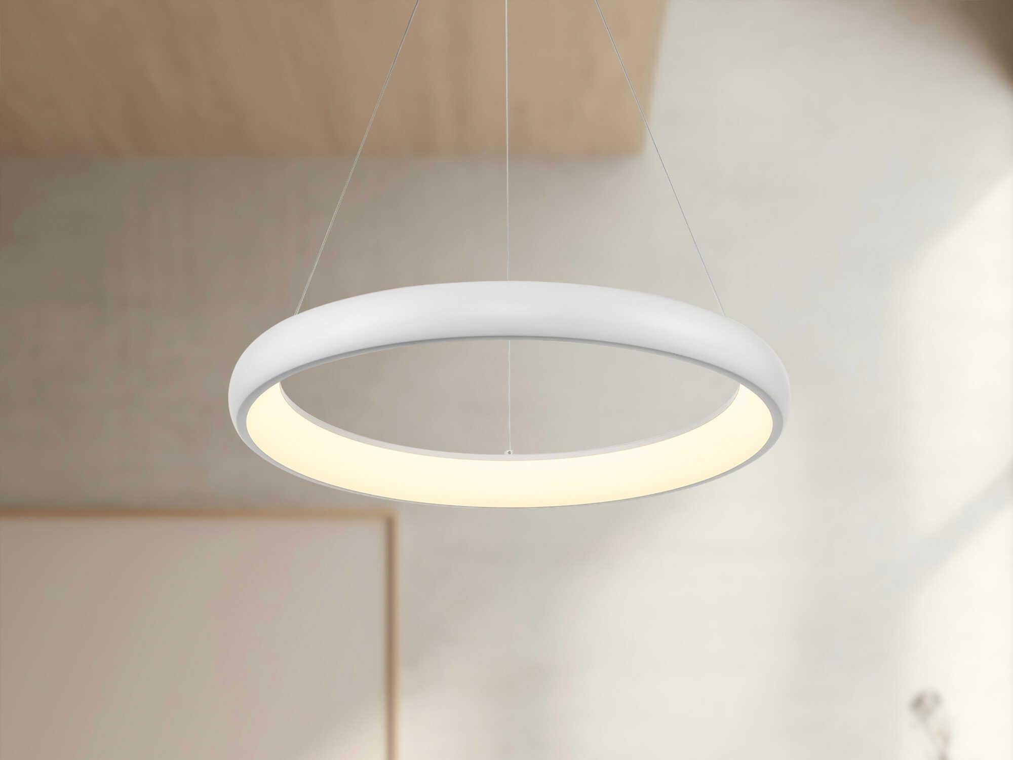 Kuzco Lighting Cortana White Round Pendant