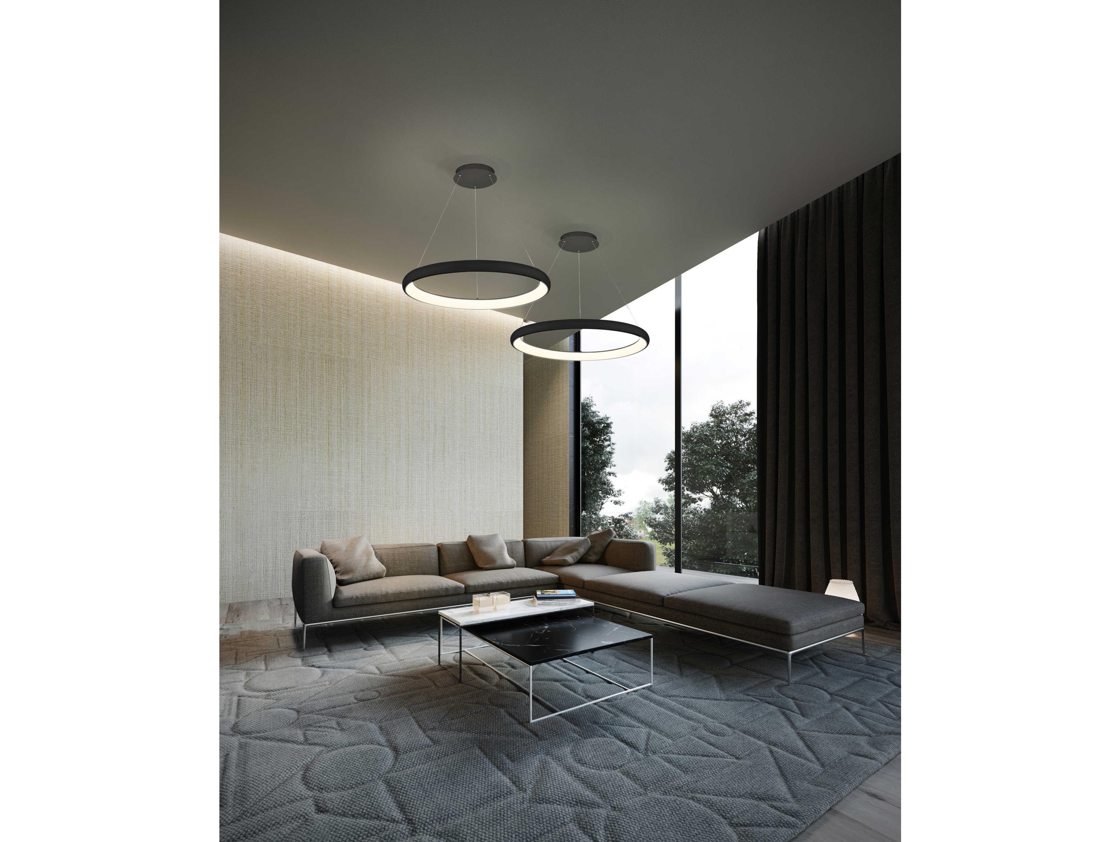 Kuzco Lighting Cortana Black Round Pendant