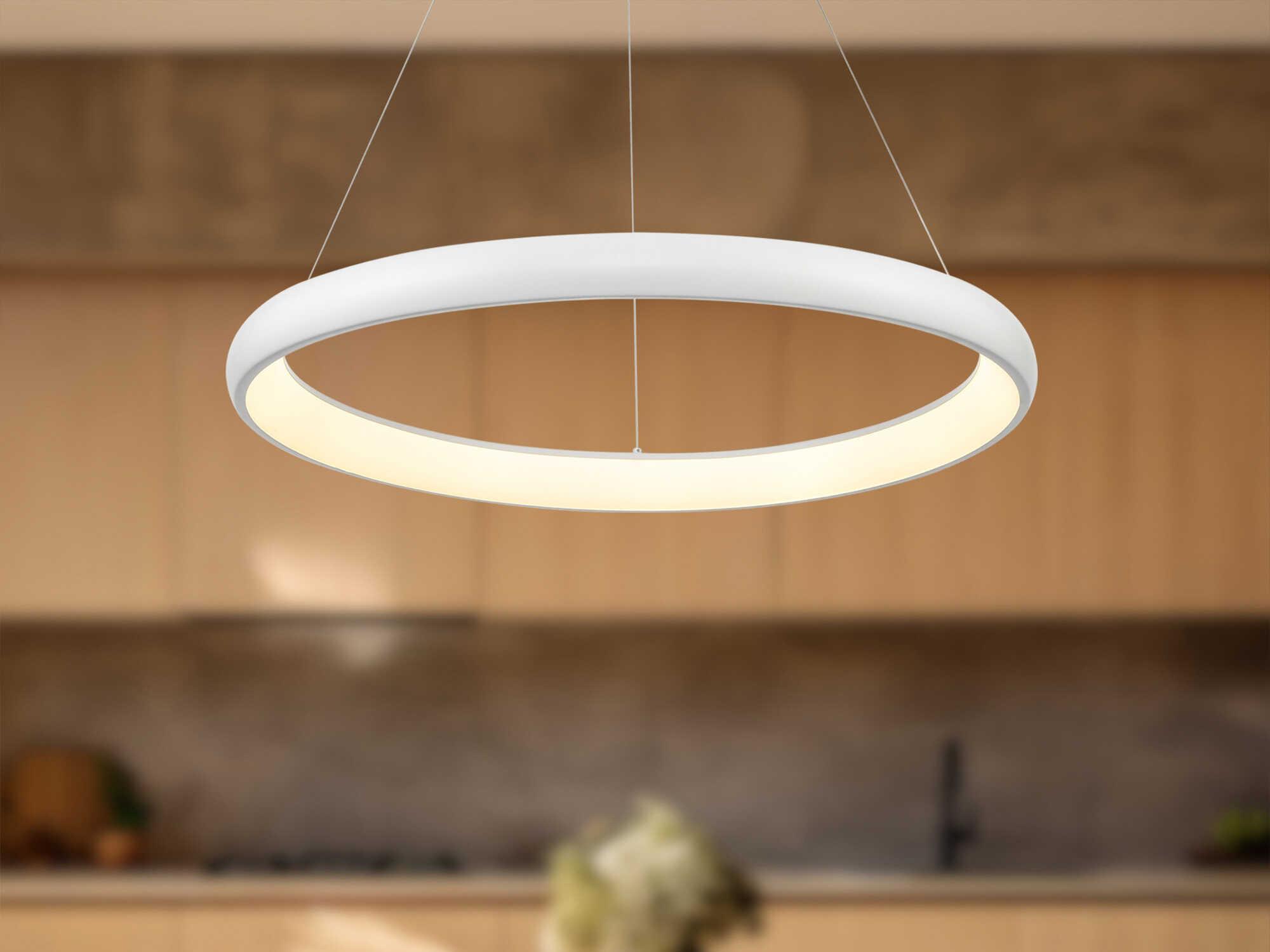 Kuzco Lighting Cortana White Round Pendant