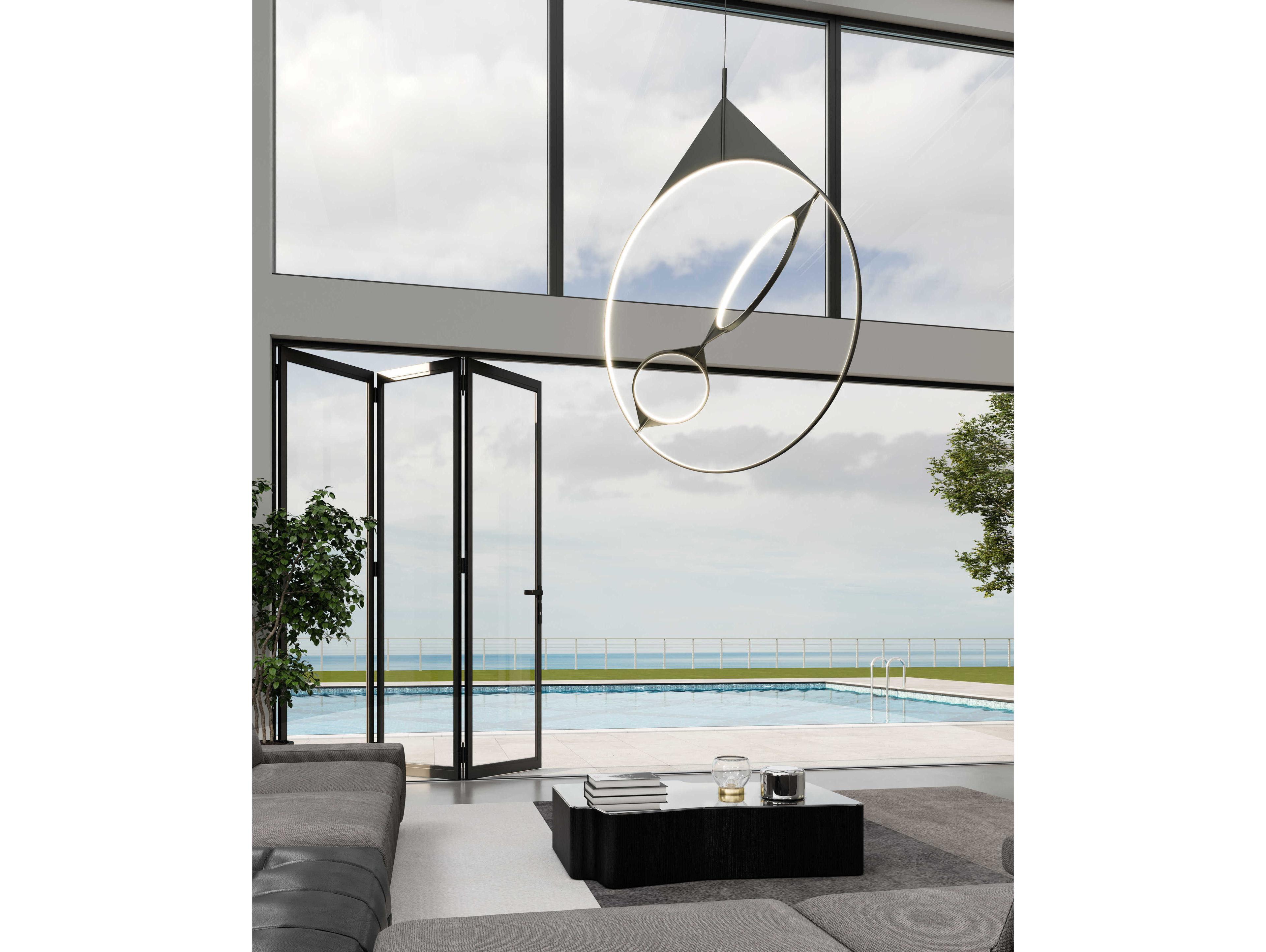 Kuzco Lighting Serif Black Geometric Pendant