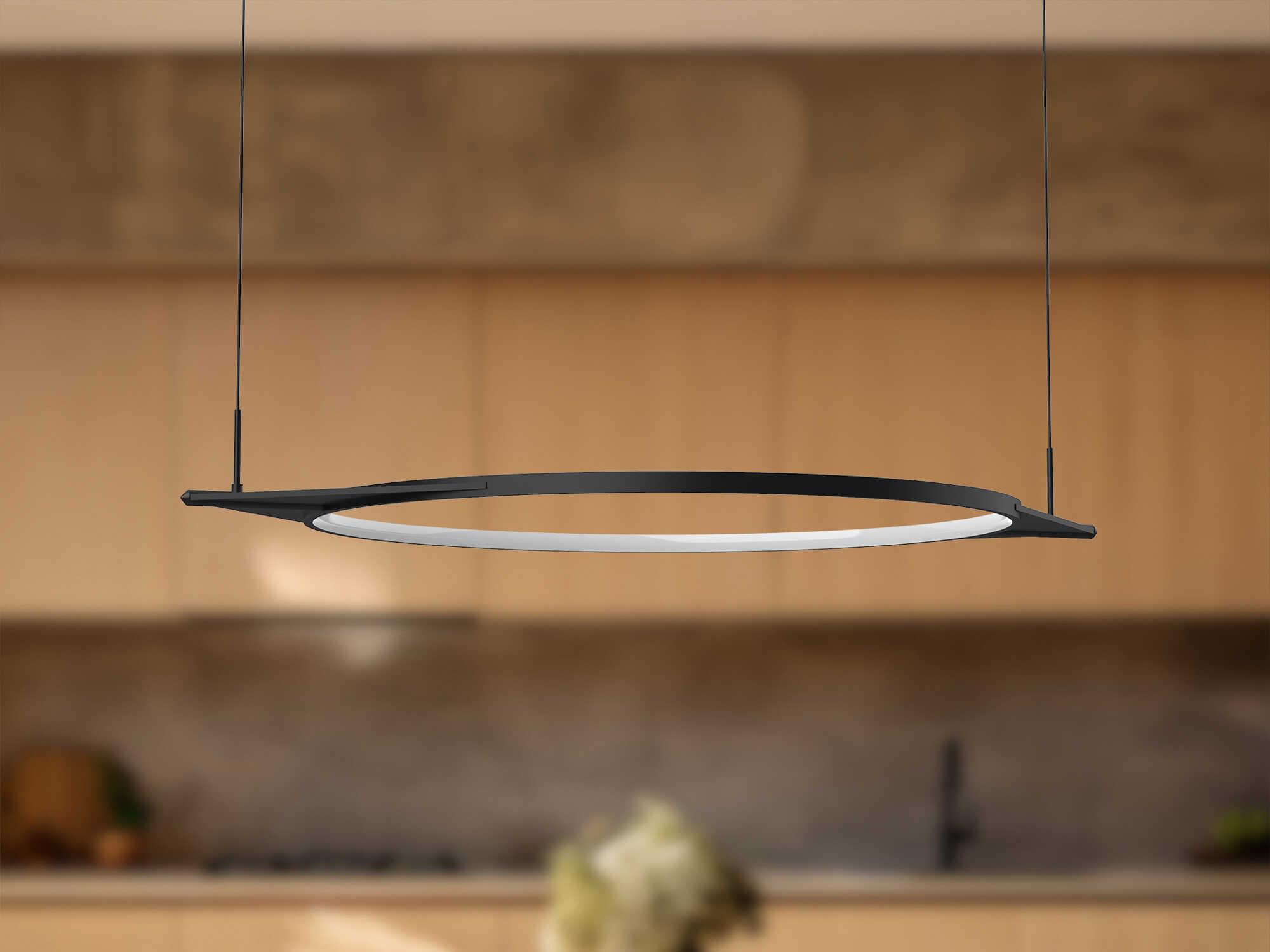Kuzco Lighting Serif Black Geometric Pendant
