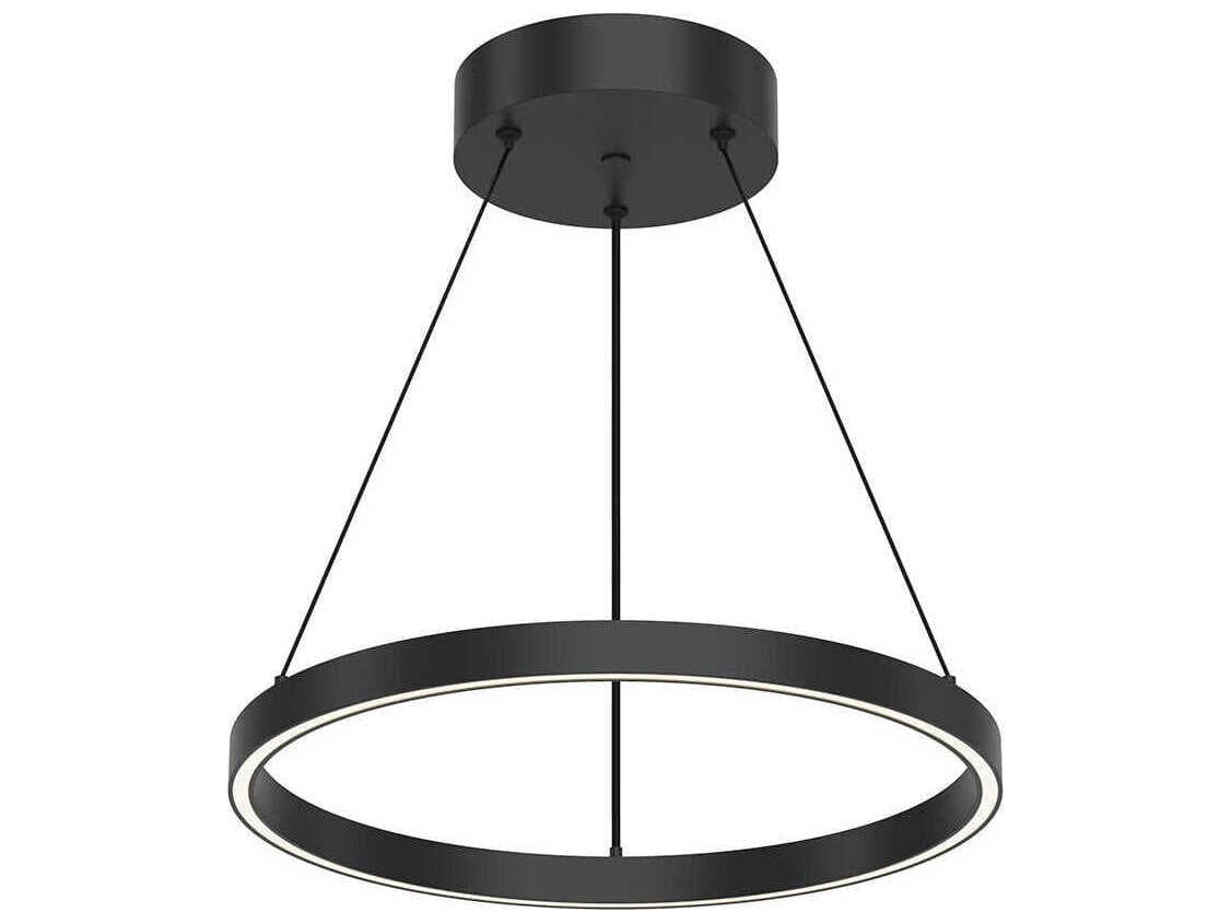 Kuzco Lighting Cerchio Black Round Pendant