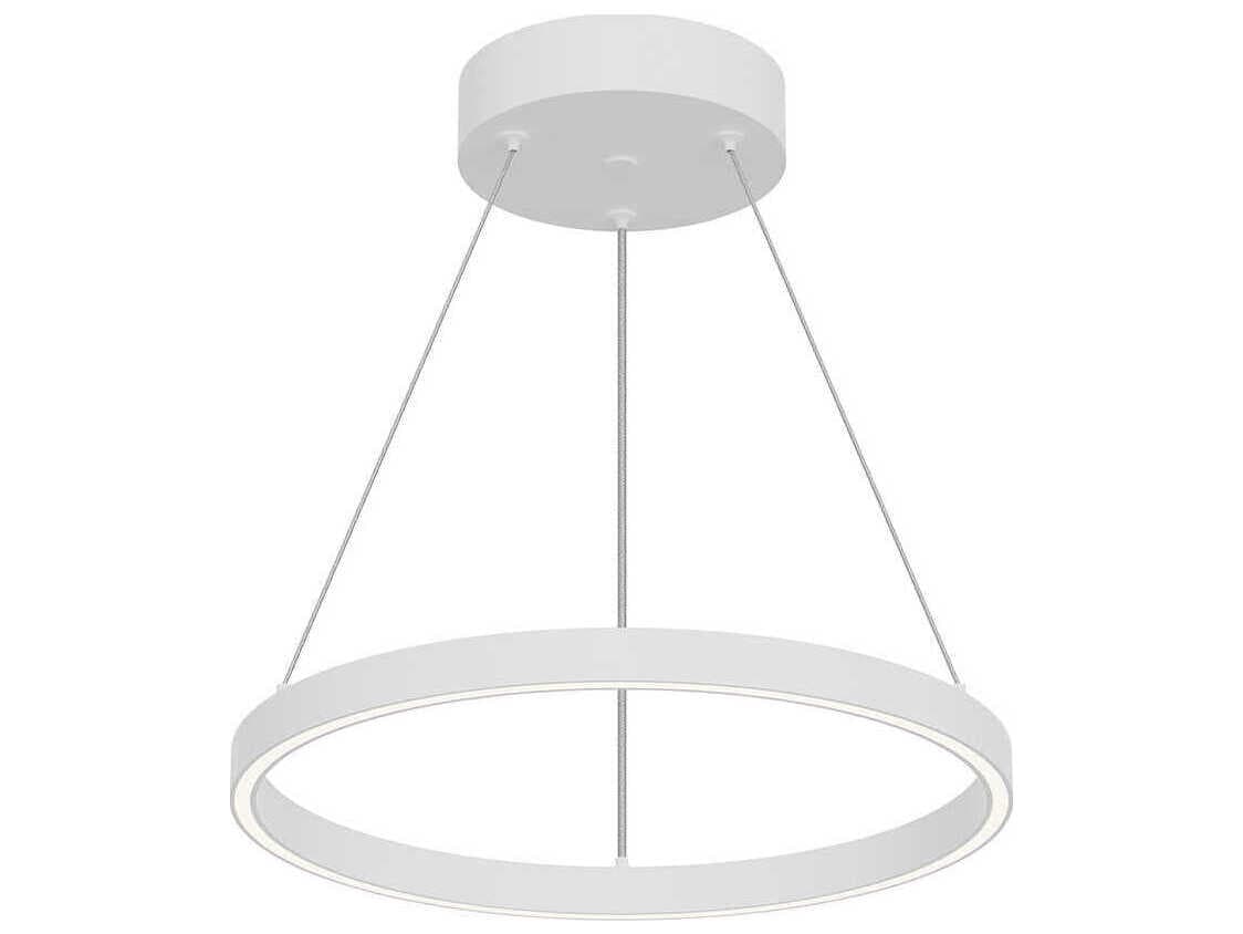 Kuzco Lighting Cerchio White Round Pendant