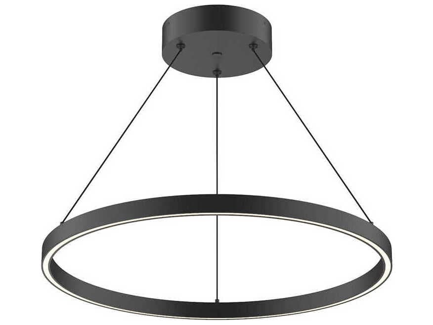 Kuzco Lighting Cerchio Black Round Pendant