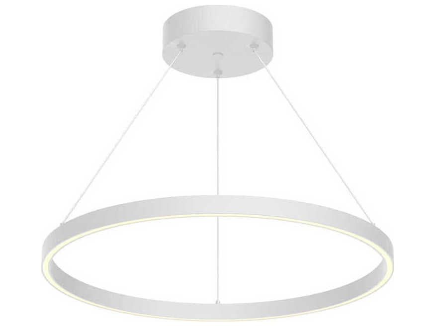 Kuzco Lighting Cerchio White Round Pendant