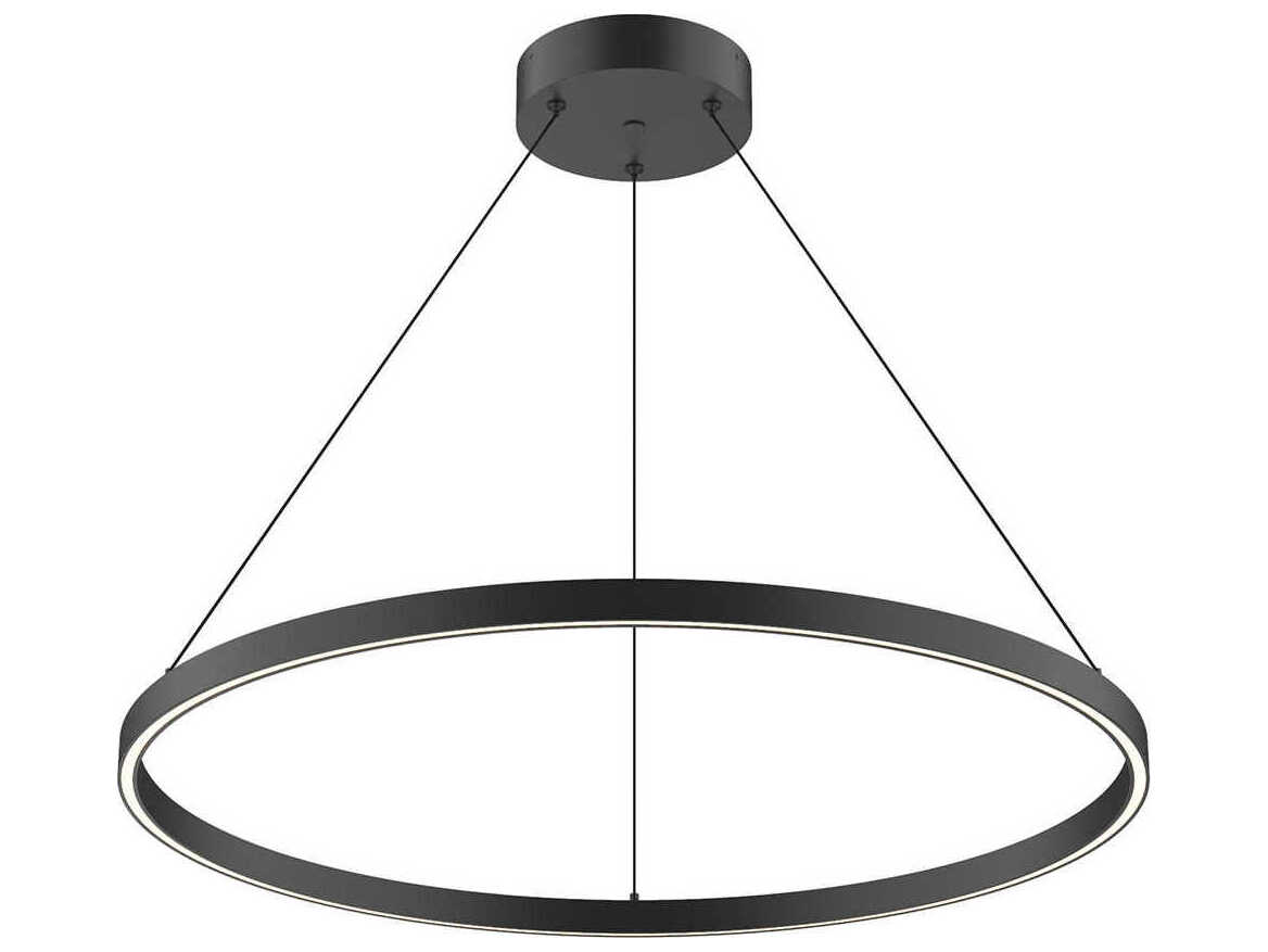 Kuzco Lighting Cerchio Black Round Pendant