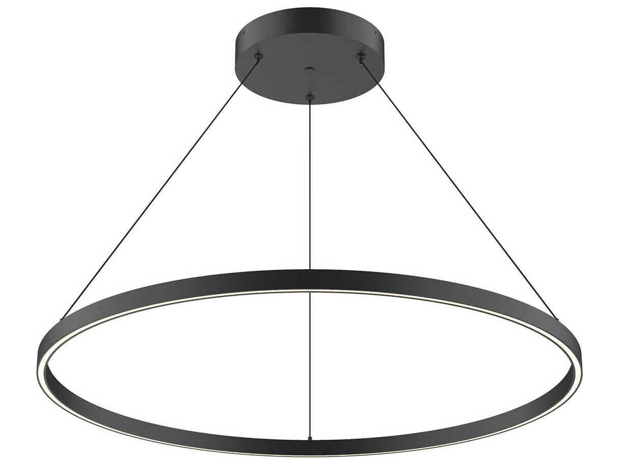 Kuzco Lighting Cerchio Black Round Pendant