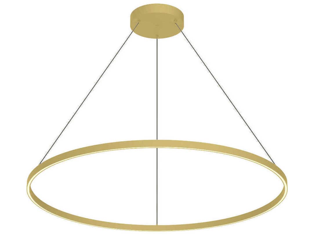 Kuzco Lighting Cerchio Brushed Gold Round Pendant