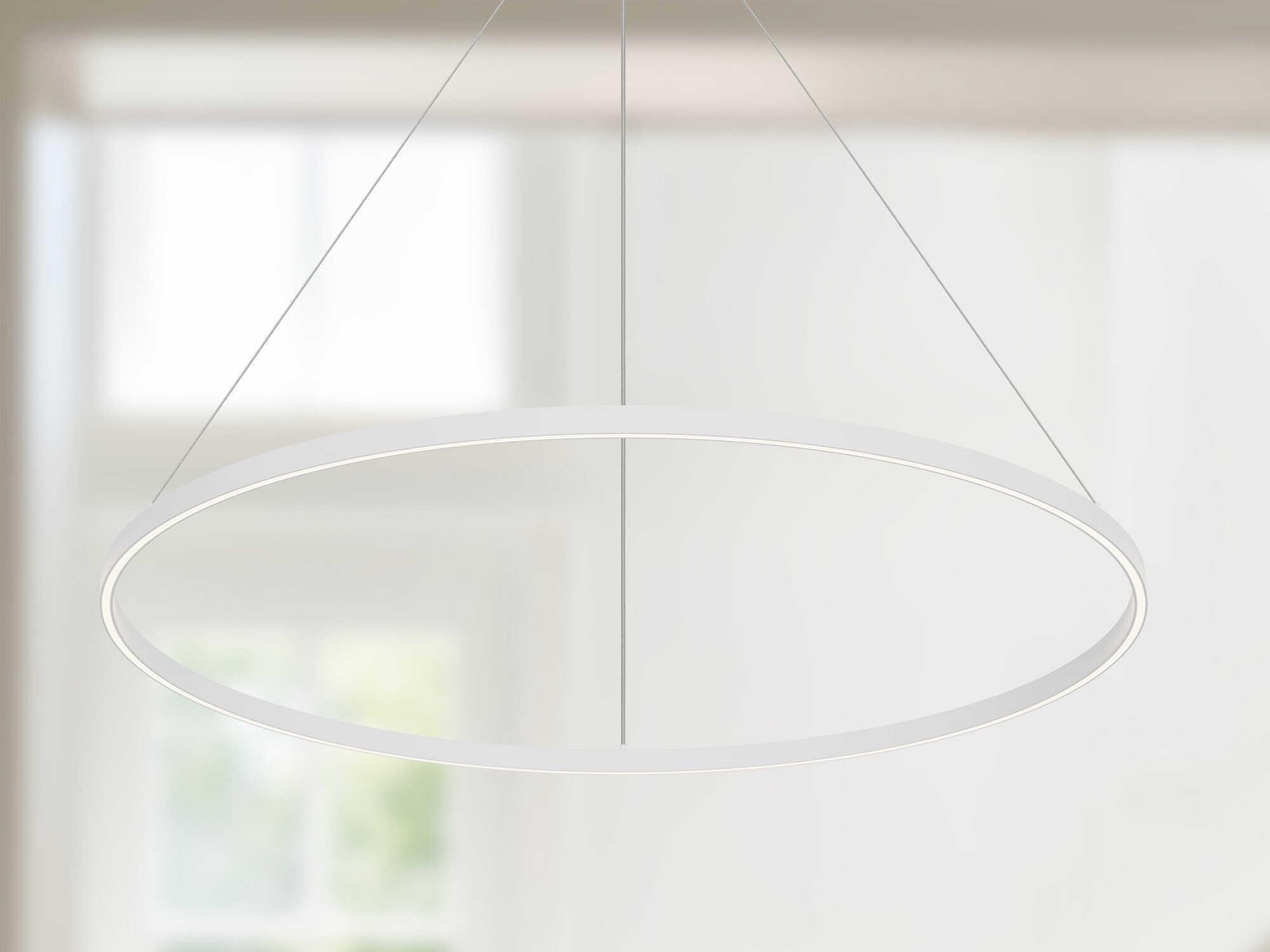 Kuzco Lighting Cerchio White Round Pendant