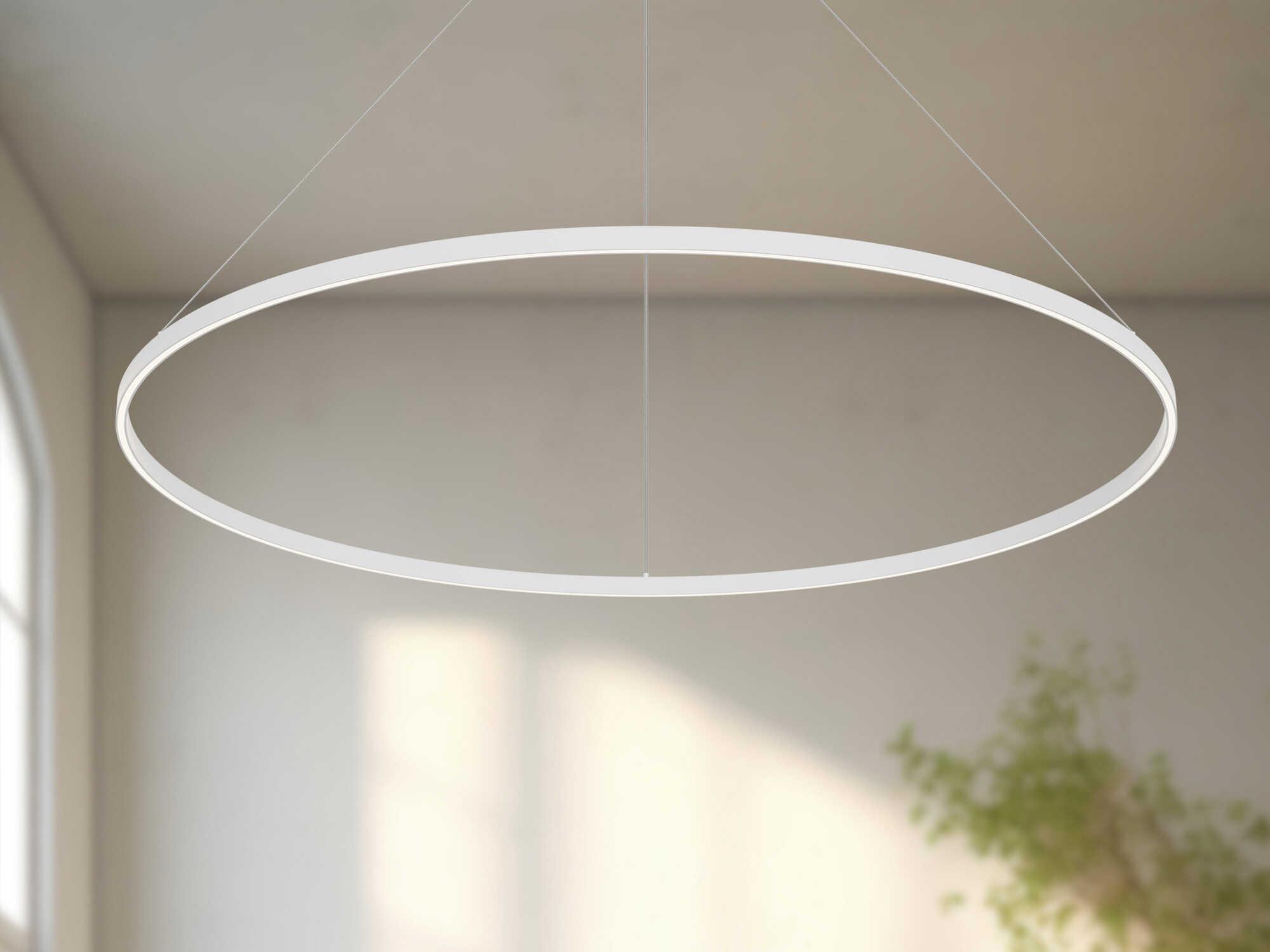 Kuzco Lighting Cerchio White Round Pendant