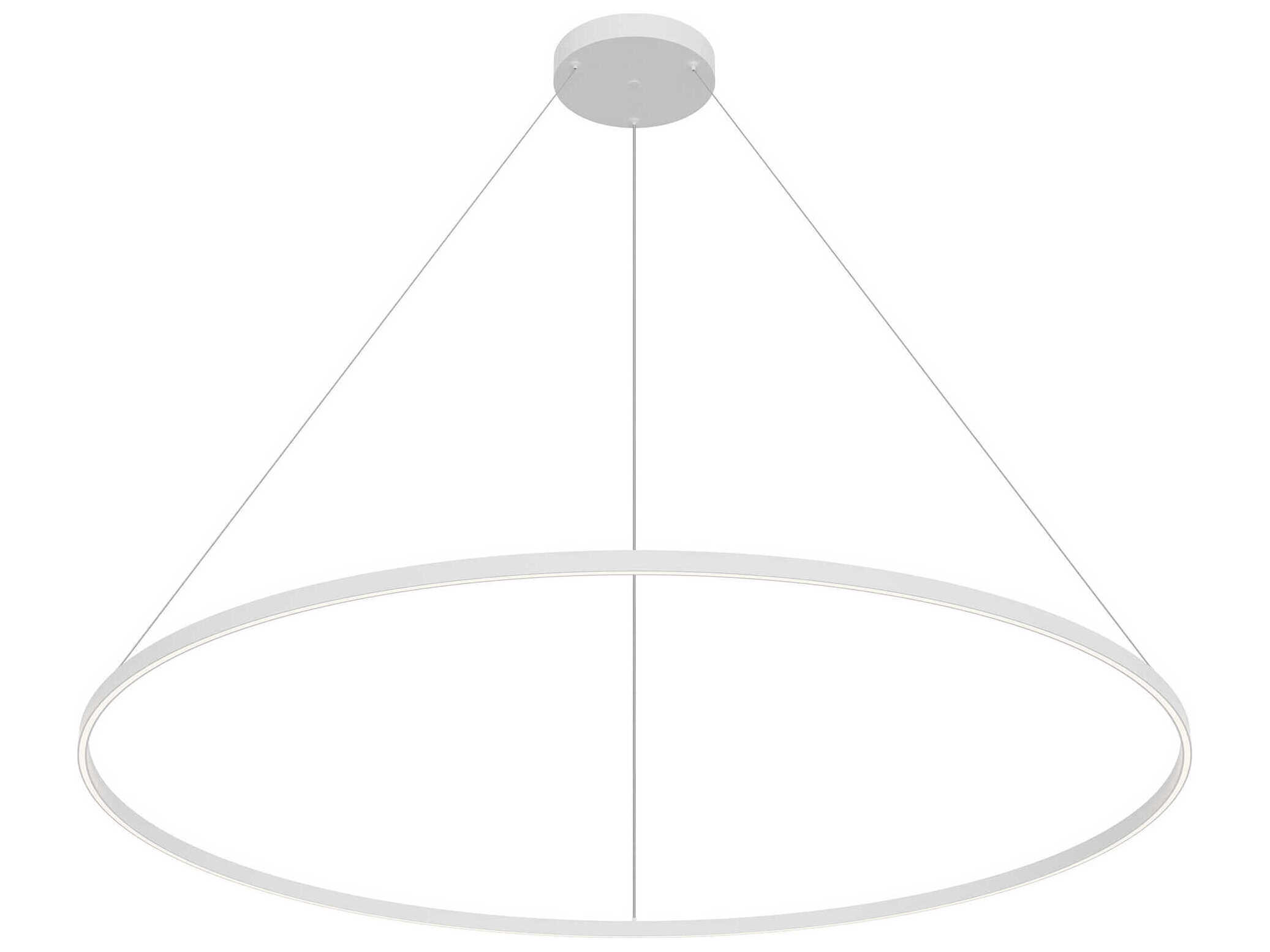 Kuzco Lighting Cerchio White Round Pendant