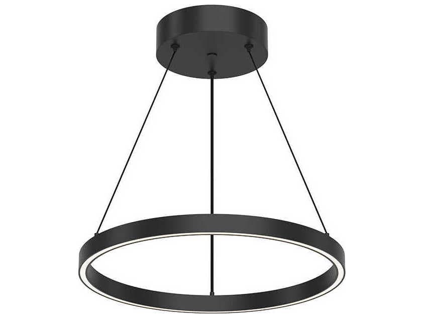 Kuzco Lighting Cerchio Black Round Pendant