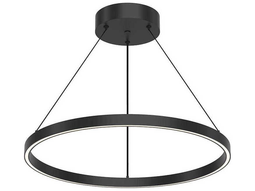 Kuzco Lighting Cerchio Black Round Pendant