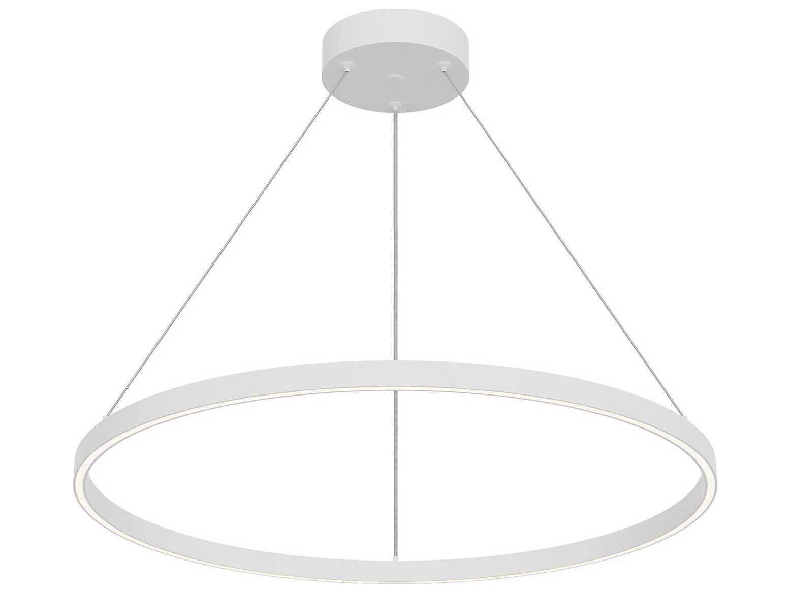 Kuzco Lighting Cerchio White Round Pendant
