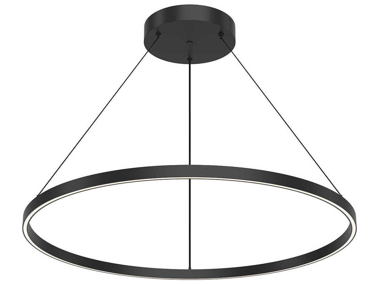 Kuzco Lighting Cerchio Black Round Pendant