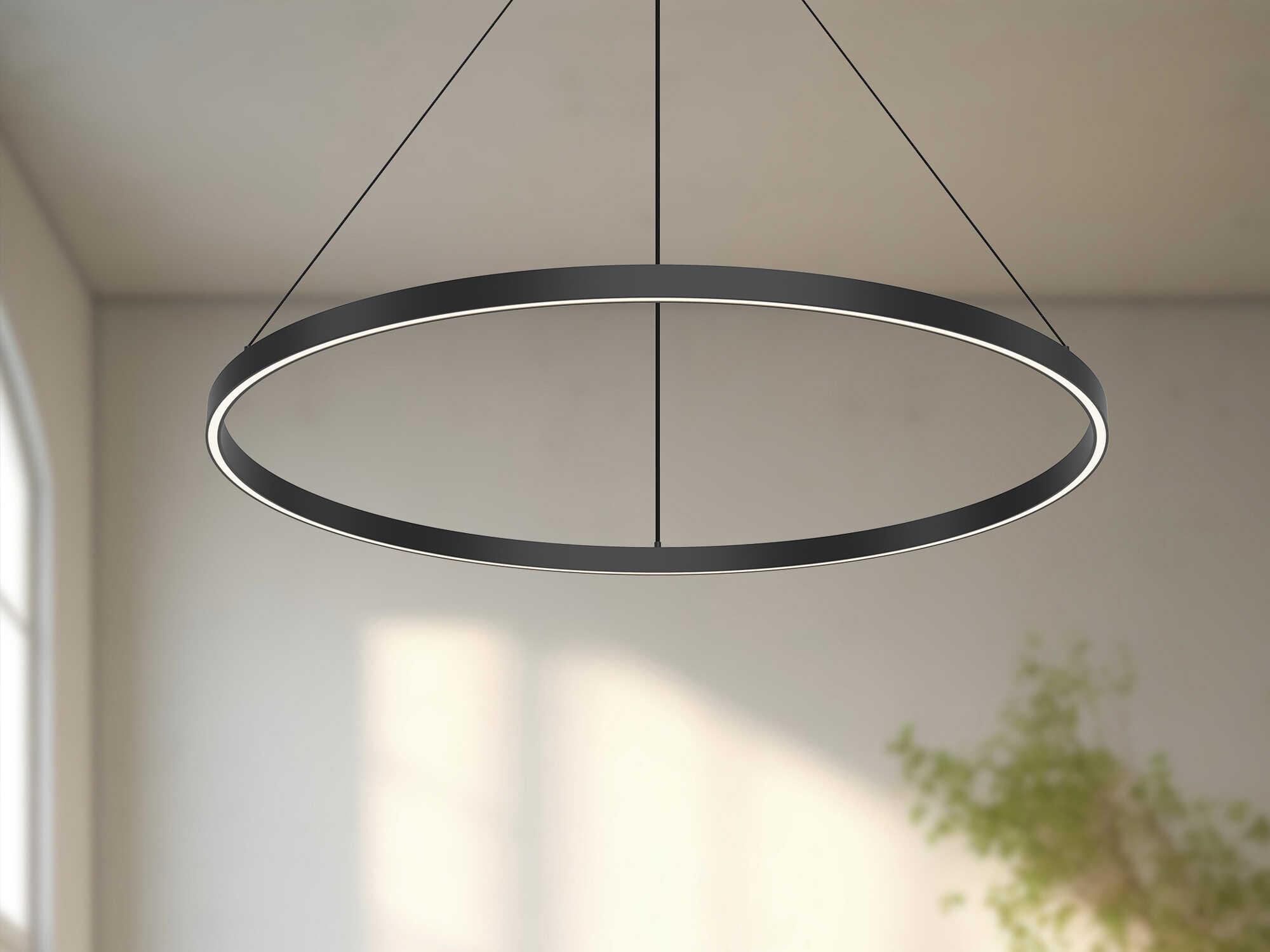 Kuzco Lighting Cerchio Black Round Pendant