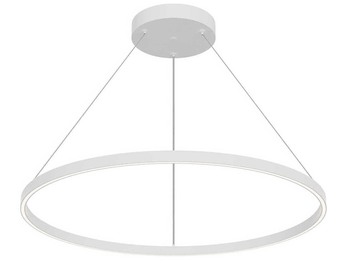 Kuzco Lighting Cerchio White Round Pendant