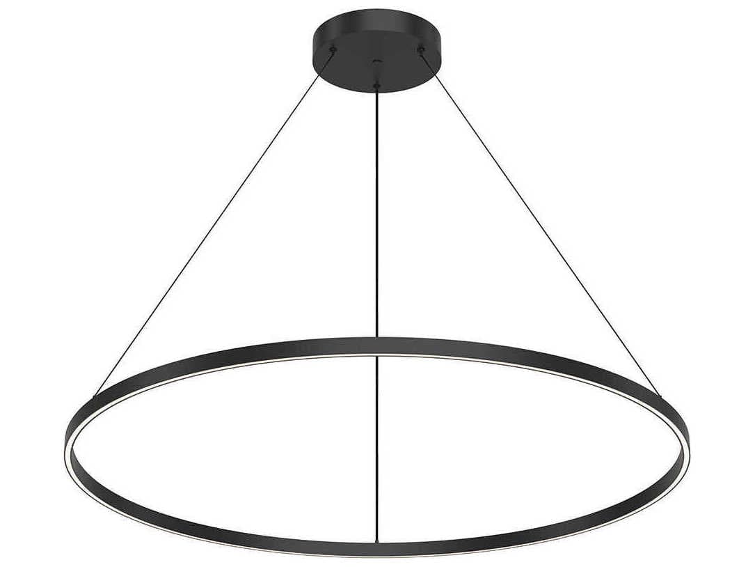 Kuzco Lighting Cerchio Black Round Pendant