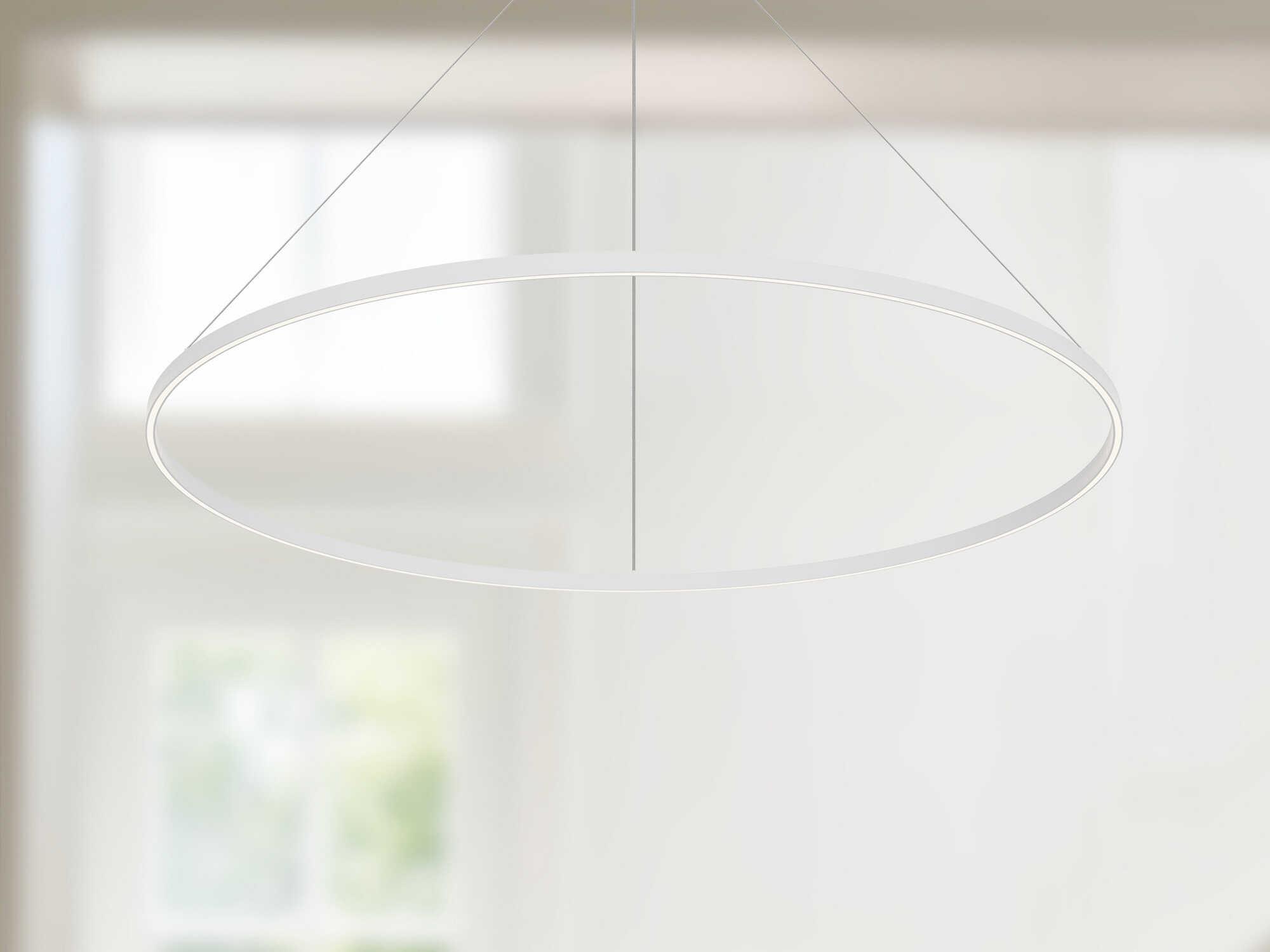 Kuzco Lighting Cerchio White Round Pendant