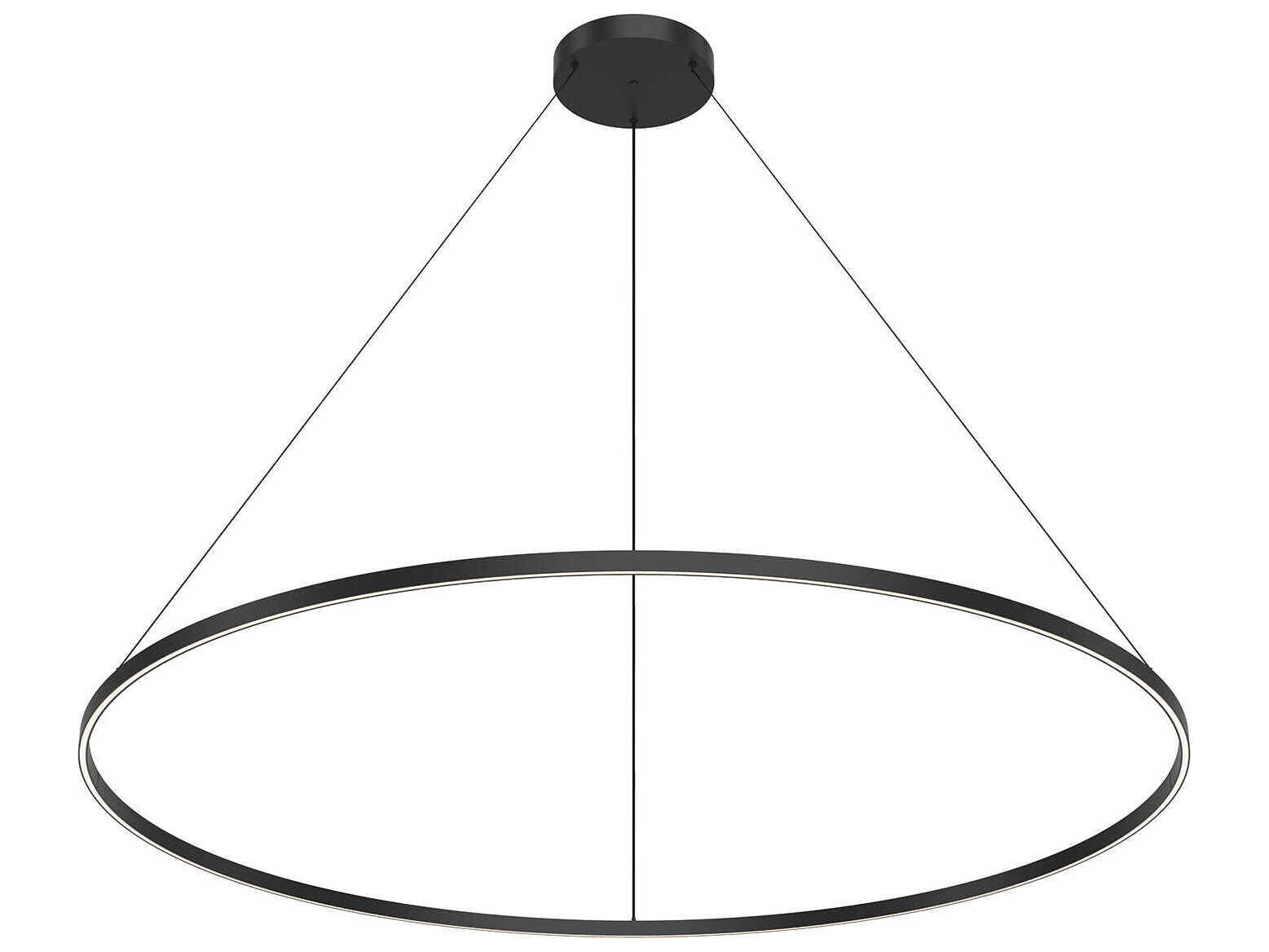 Kuzco Lighting Cerchio Black Round Pendant