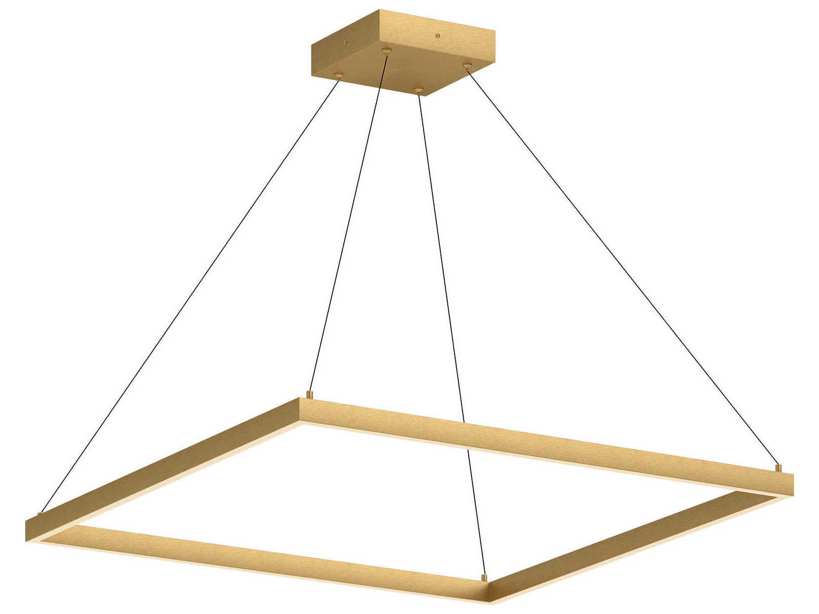 Kuzco Lighting Piazza Brushed Gold Linear Pendant