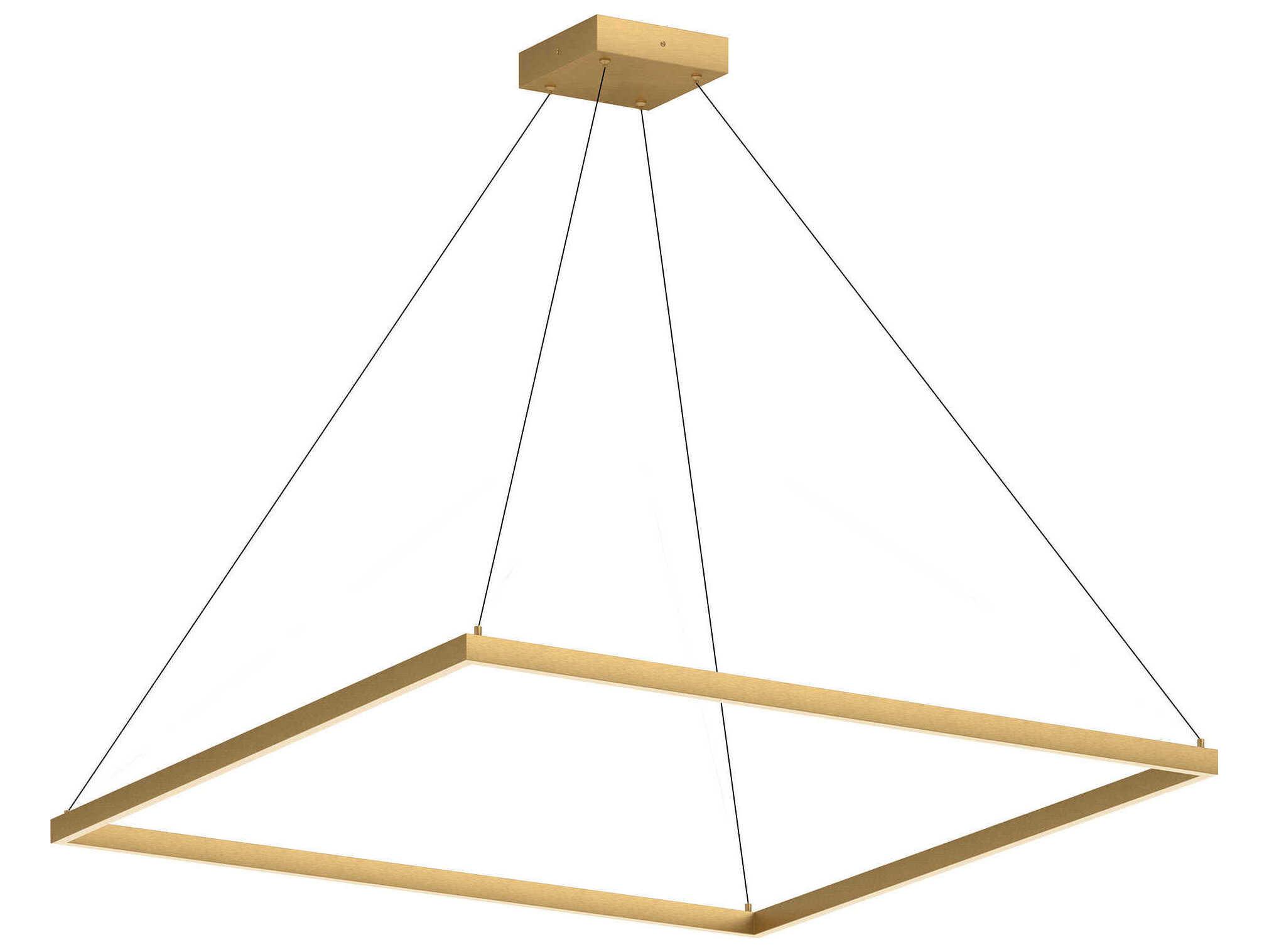 Kuzco Lighting Piazza Brushed Gold Linear Pendant