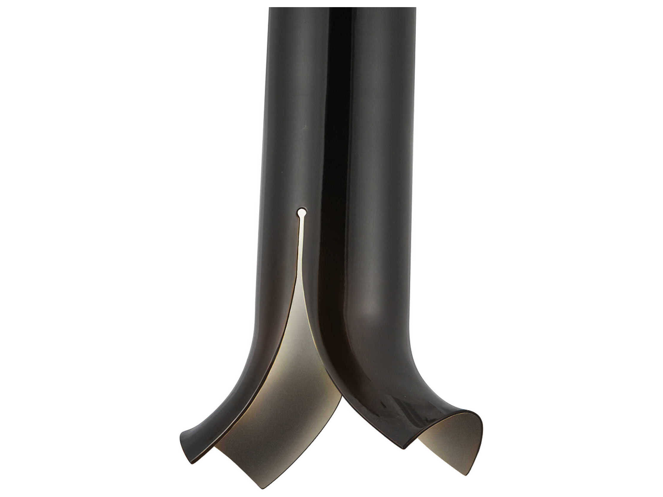 Kuzco Lighting Husk Glossy Black Cylinder Mini Pendant