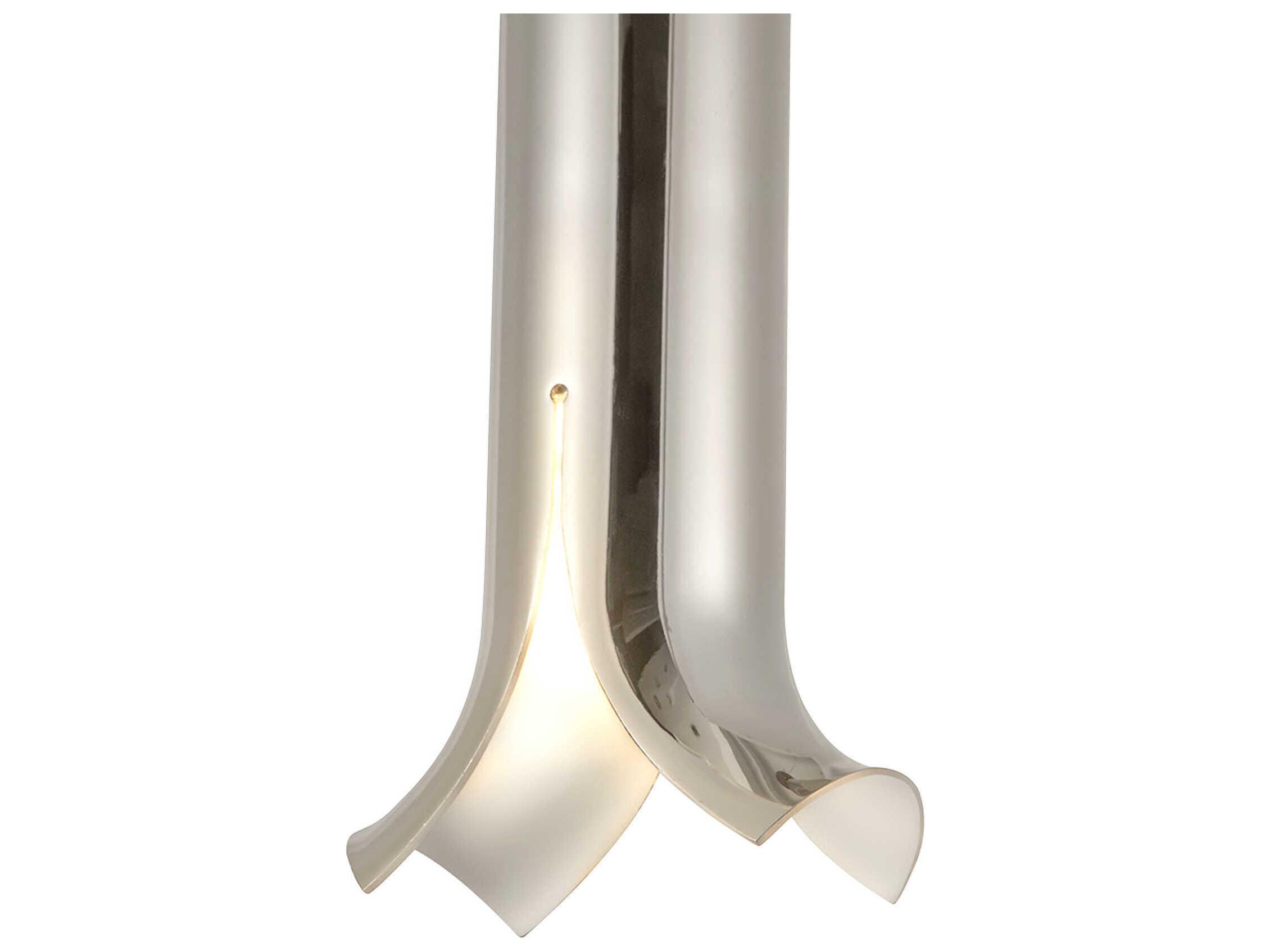 Kuzco Lighting Husk Polished Nickel Cylinder Mini Pendant