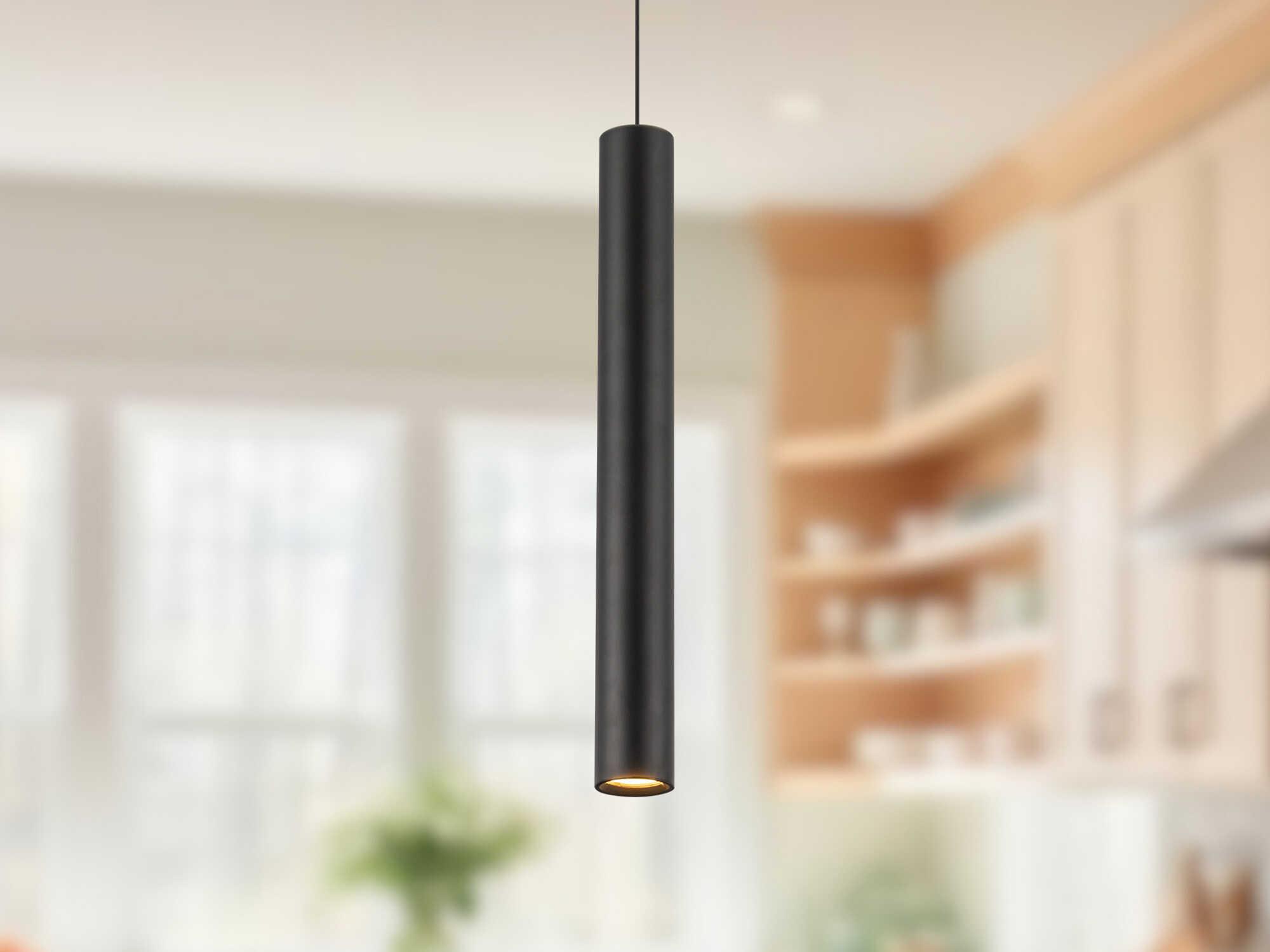 Kuzco Lighting Mason Urban Bronze Black Cylinder Mini Pendant