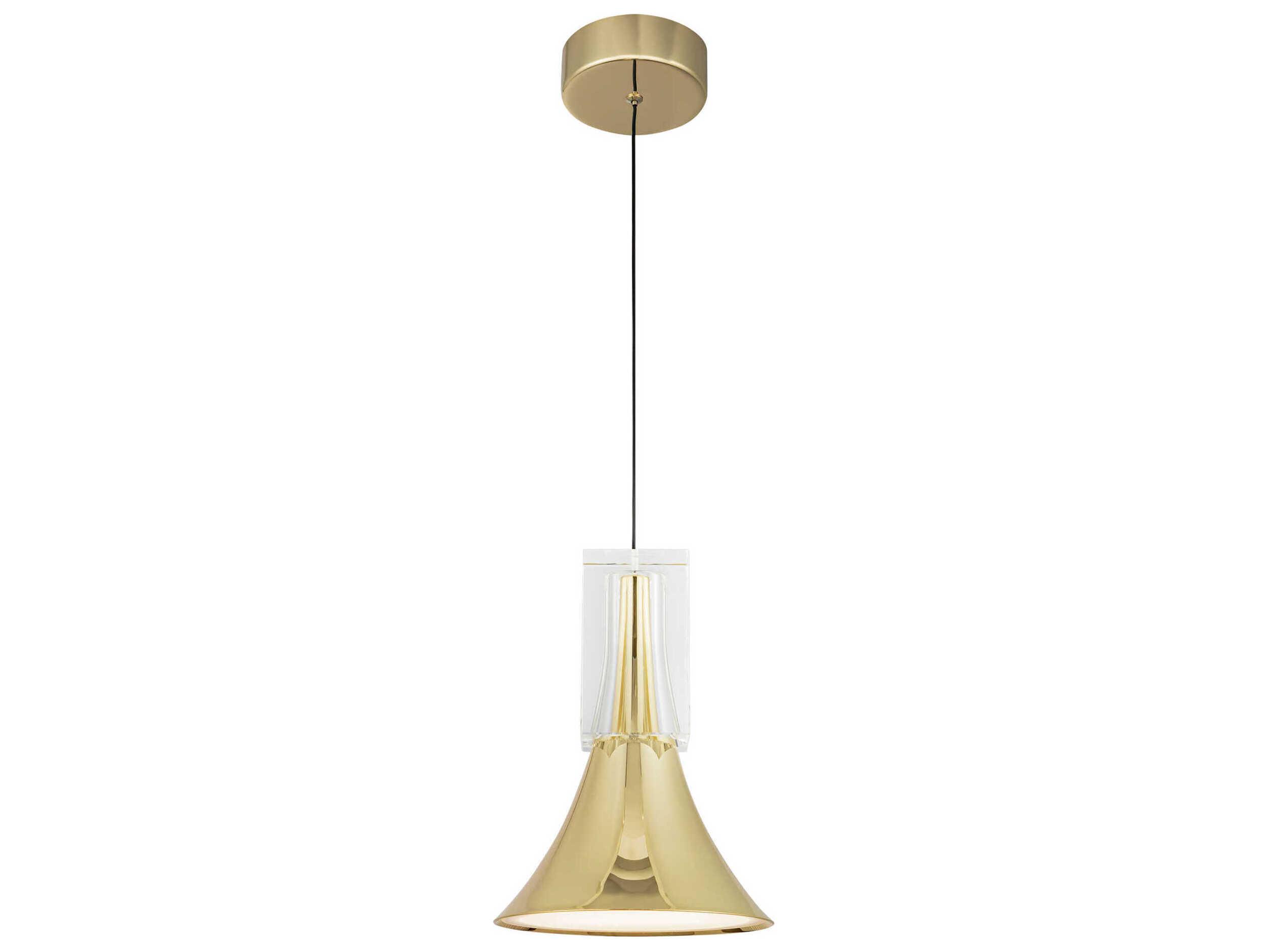 Kuzco Lighting Floe Metallic Brass Mini Pendant