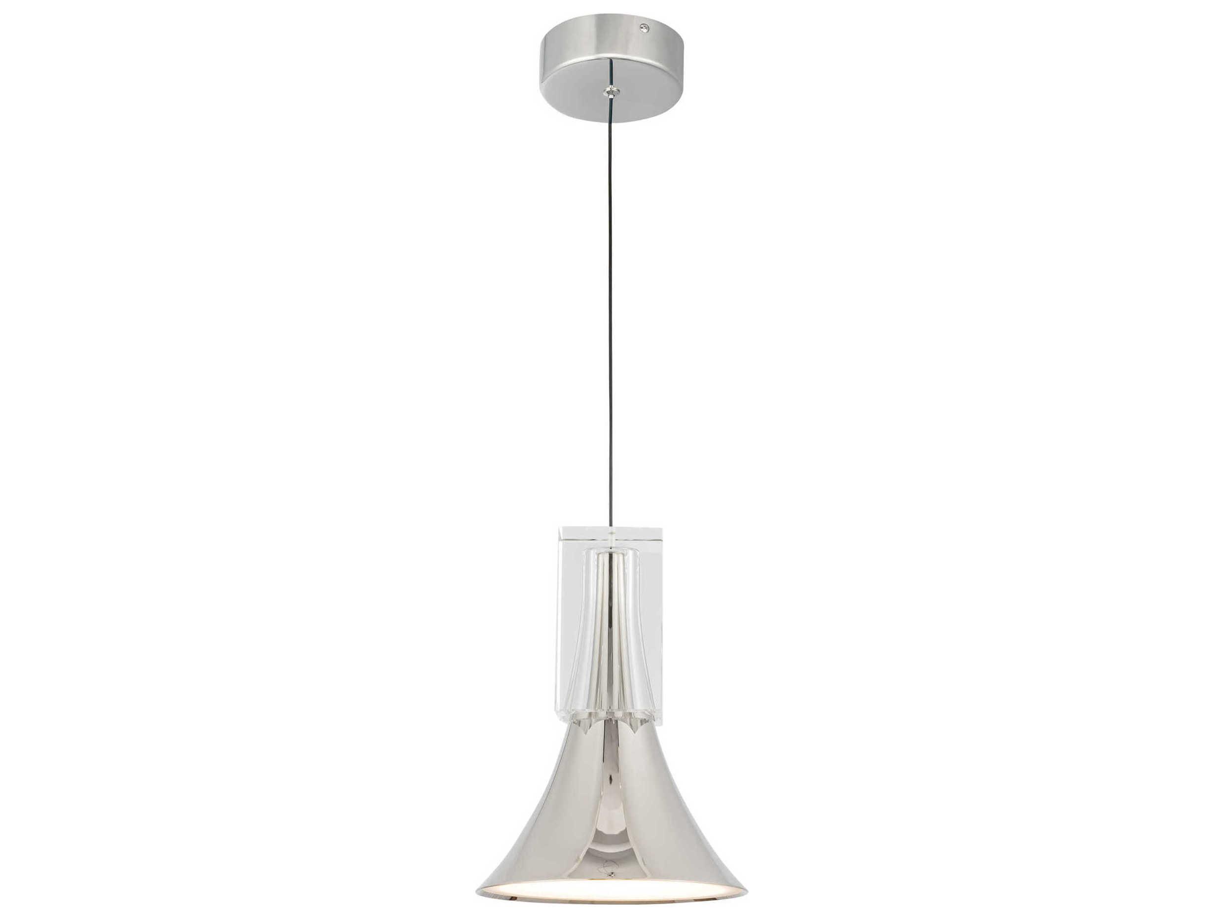 Kuzco Lighting Floe Polished Nickel Mini Pendant